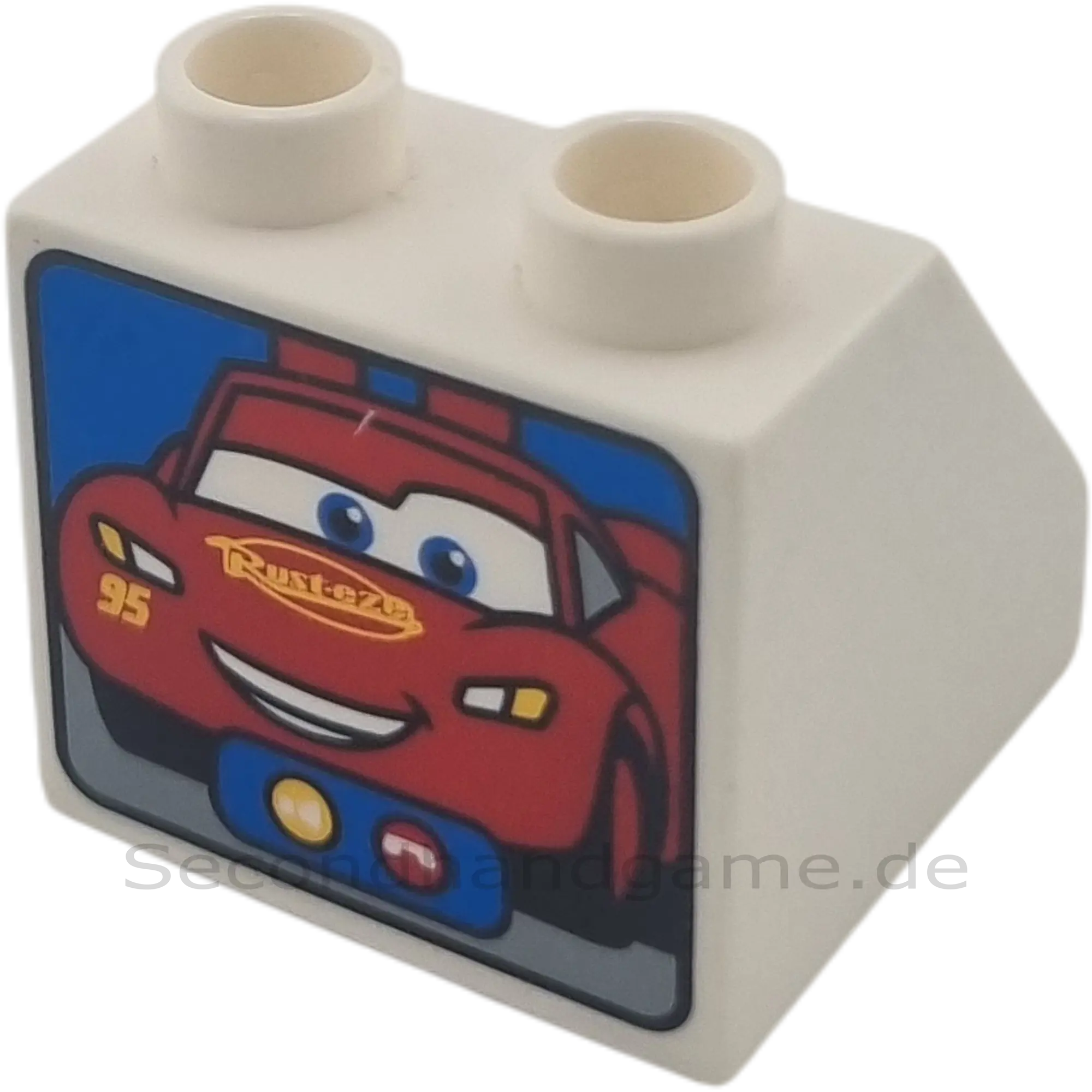 Lego Duplo 6474 Schrägstein 2x2x1 Weiß Cars Lightning Mc Queen