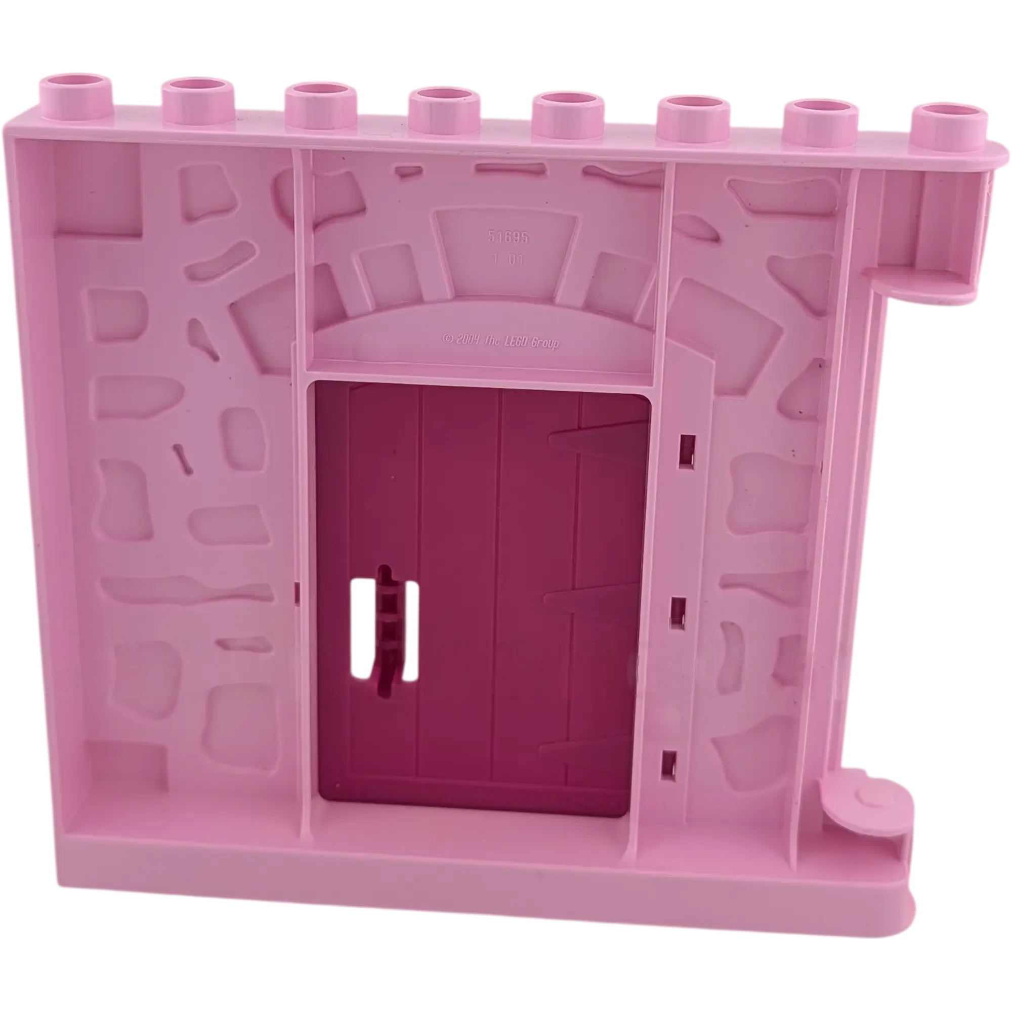 Lego Duplo Hauswand Burg Rosa mit pinker Tür, Ansicht 2