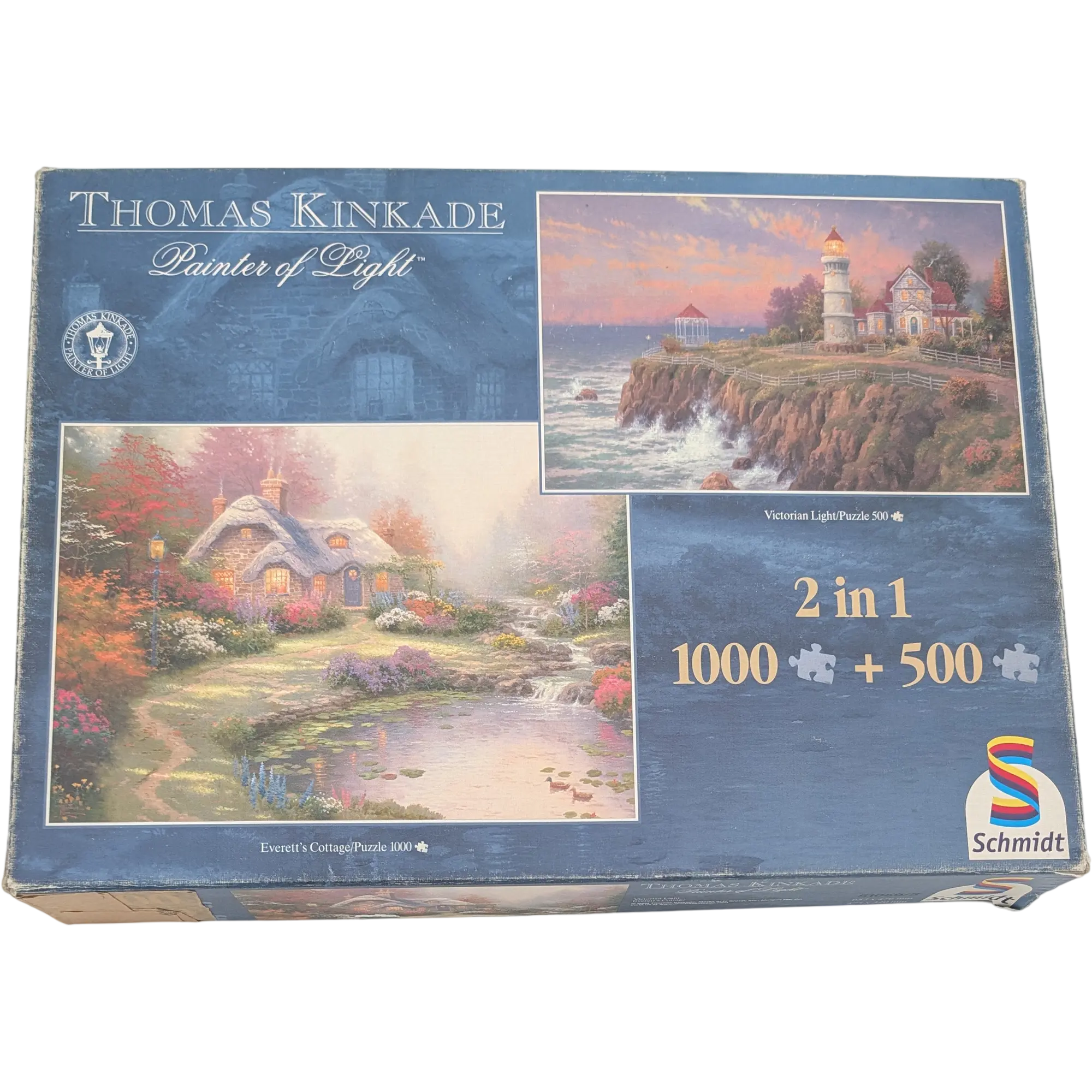 Schmidt Thomas Kinkade Painter of Light 2in1 1000 + 500 Teile 51059/5 Victorian Light