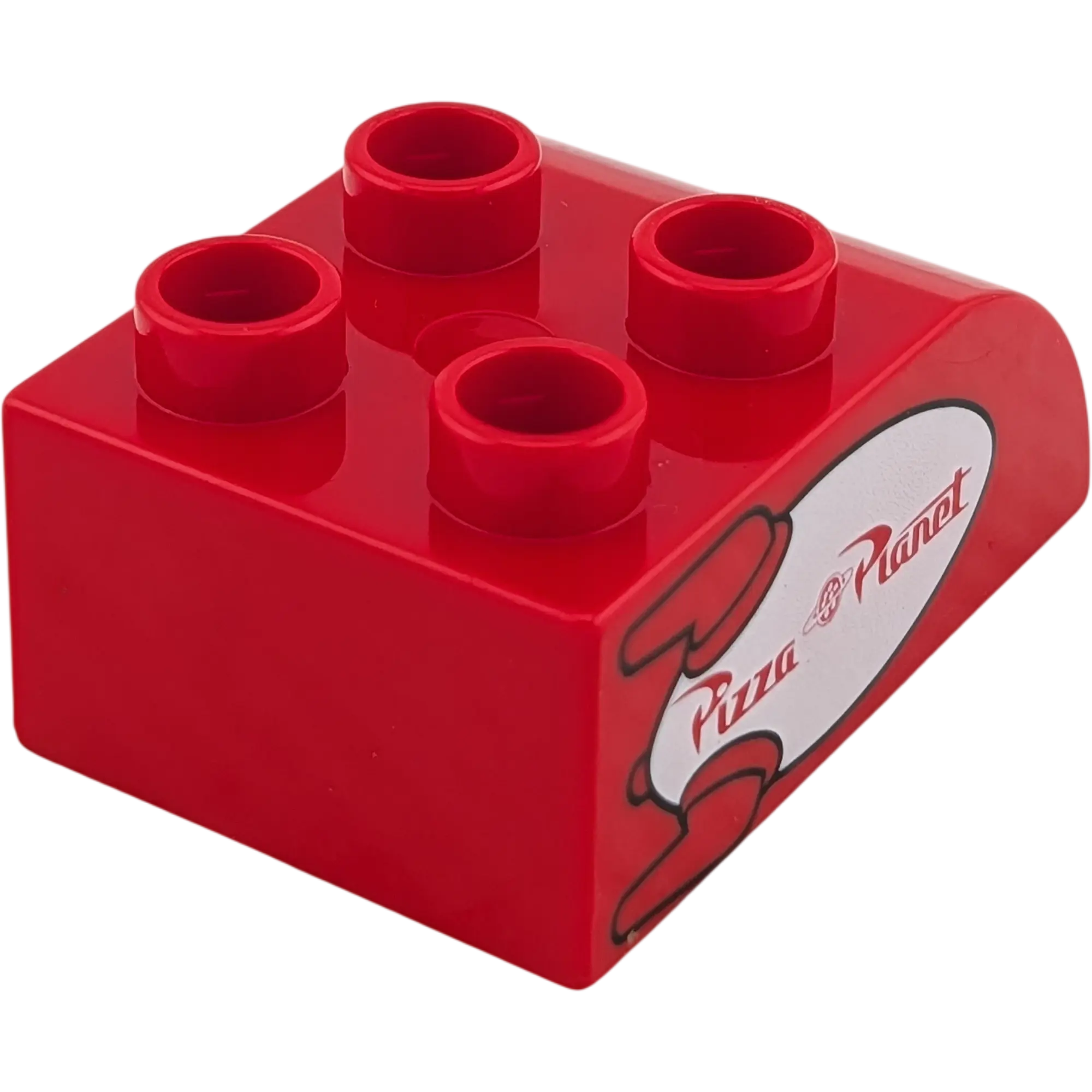 Lego Duplo 2x3 Dachstein 2302 Rot mit Pizza Planet Rot