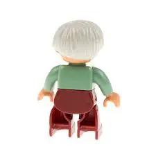Lego Duplo Figur Frau 414H2 Oma Graue Haare Brille