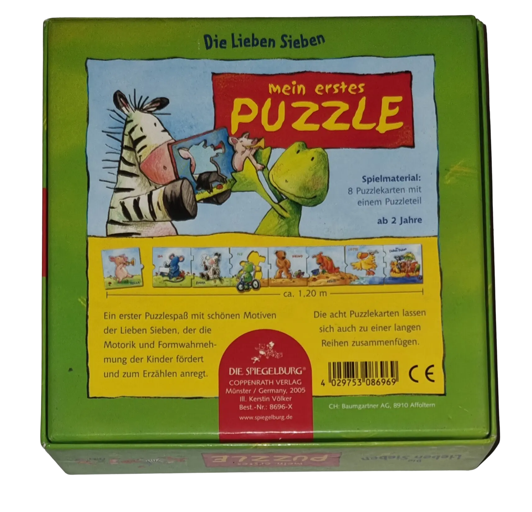 Die Spiegelburg Mein erstes Puzzle Die lieben Sieben 8 Puzzle Karten