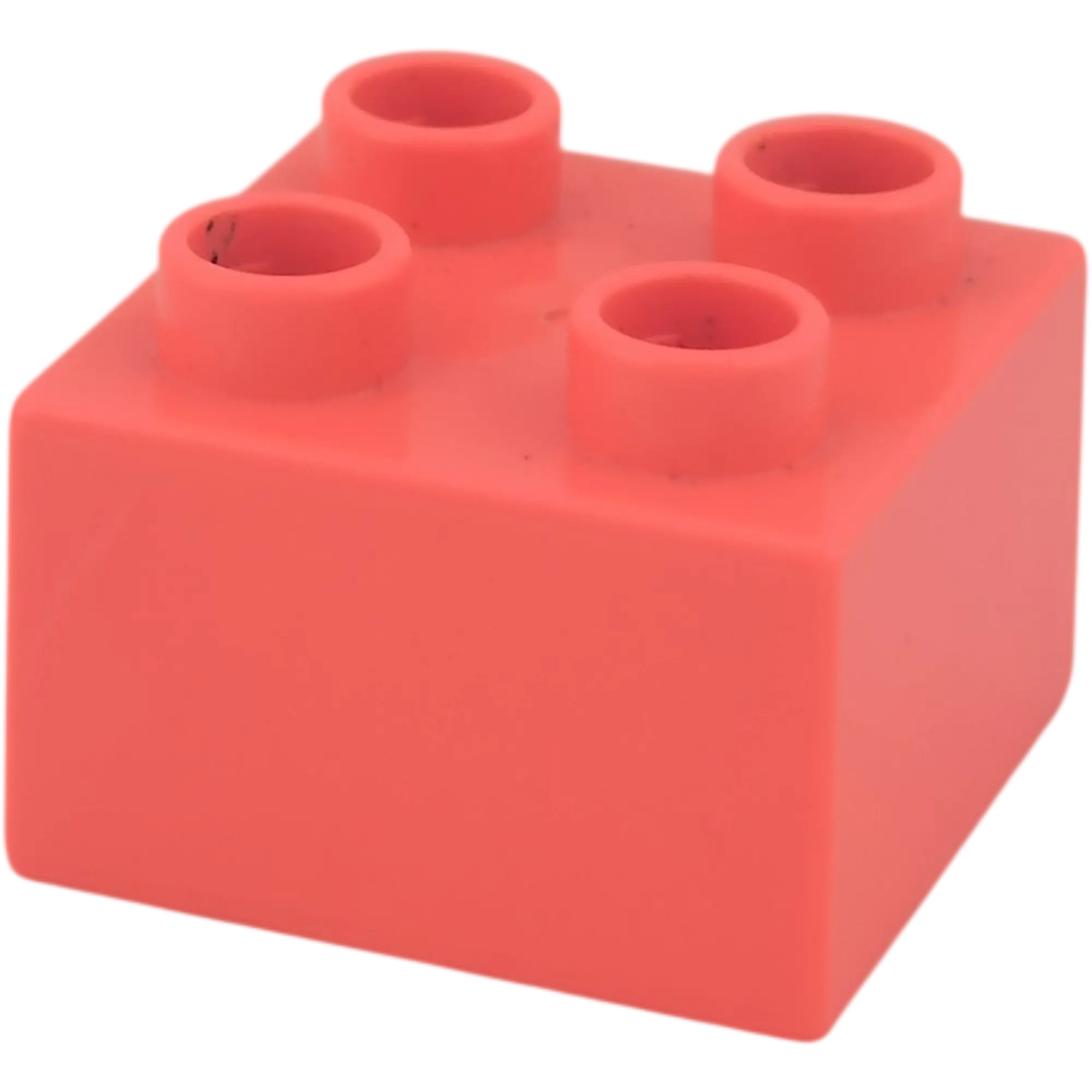 Lego Duplo 2x2 Stein Knallpink mit Geschenk und Herz