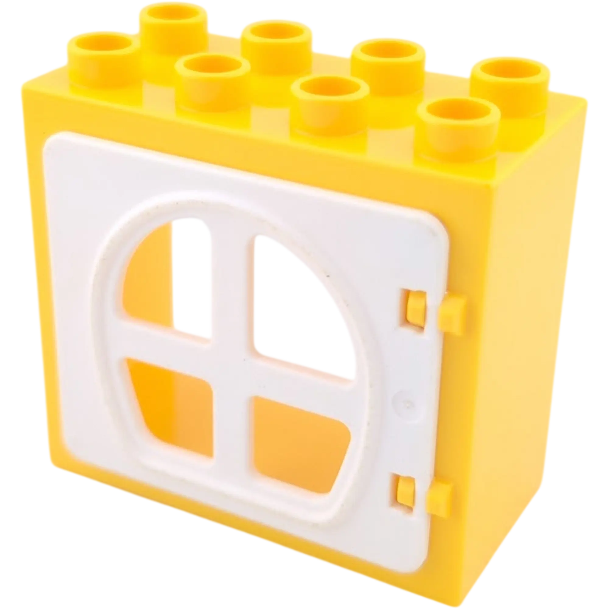 Lego Duplo 2332 Fenster 2x4 Gelb Weiß Rundbogen