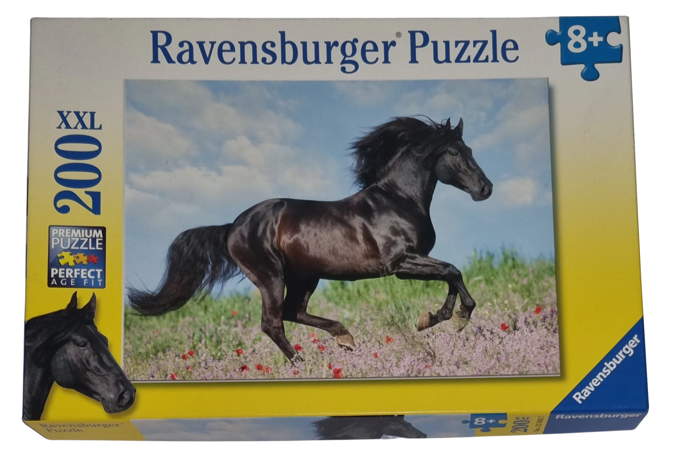 Ravensburger XXL 200 Teile Puzzle 128037 Schwarzer Hengst