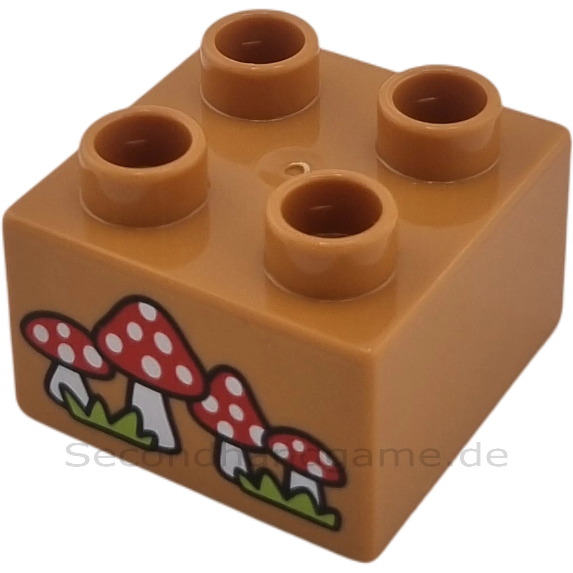 Lego Duplo 2x2 Stein Hellbraun Fliegenpilze 3437