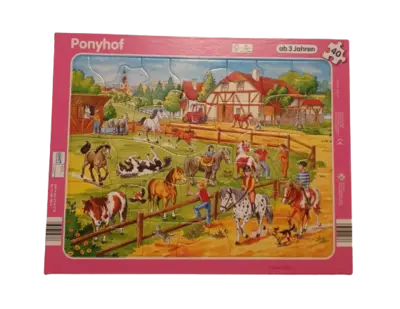 Bookmark Rahmenpuzzle Ponyhof 40 Teile