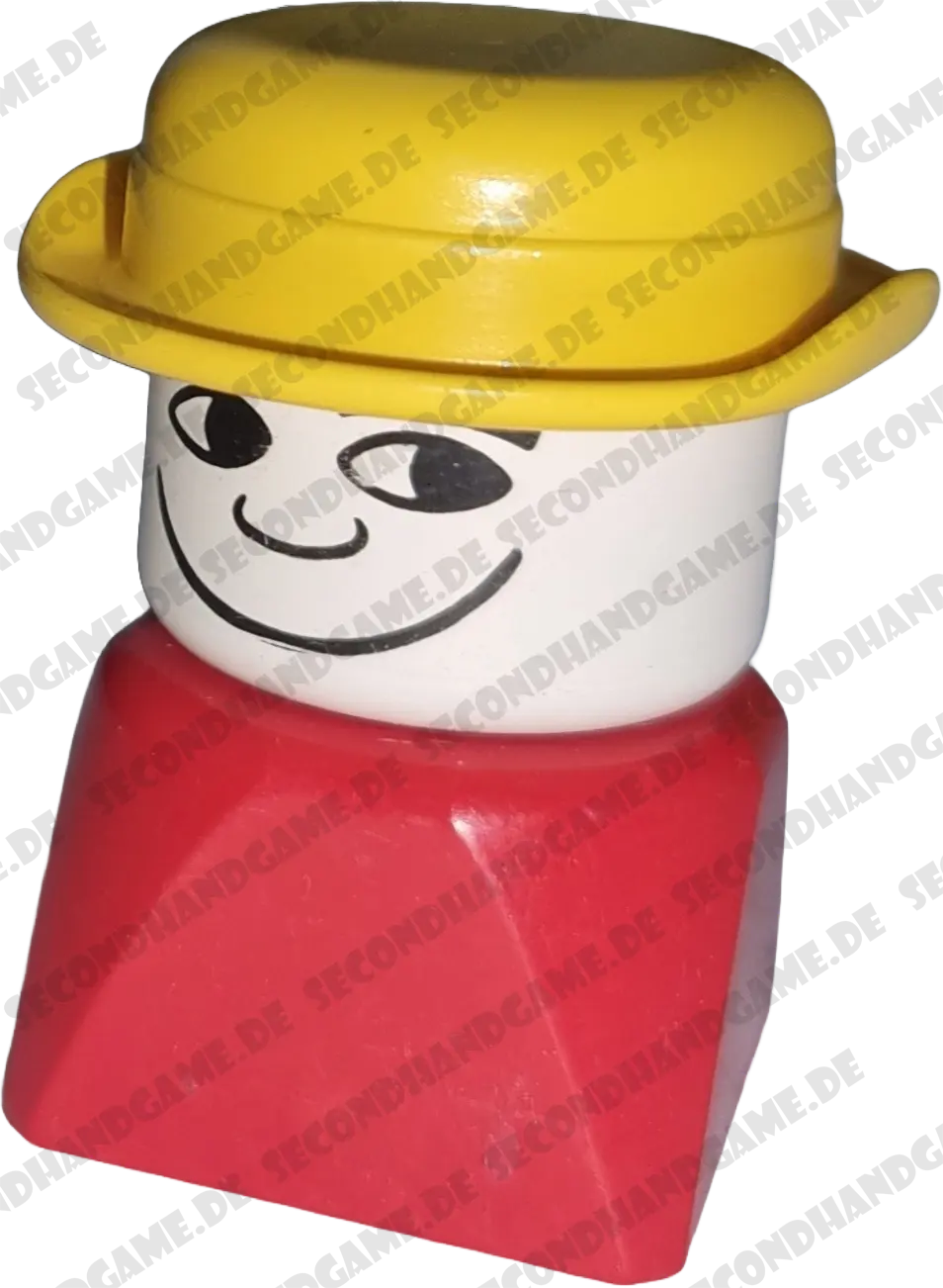 Lego Duplo älterer Figur Mann Rot Cowboy gelber Hut