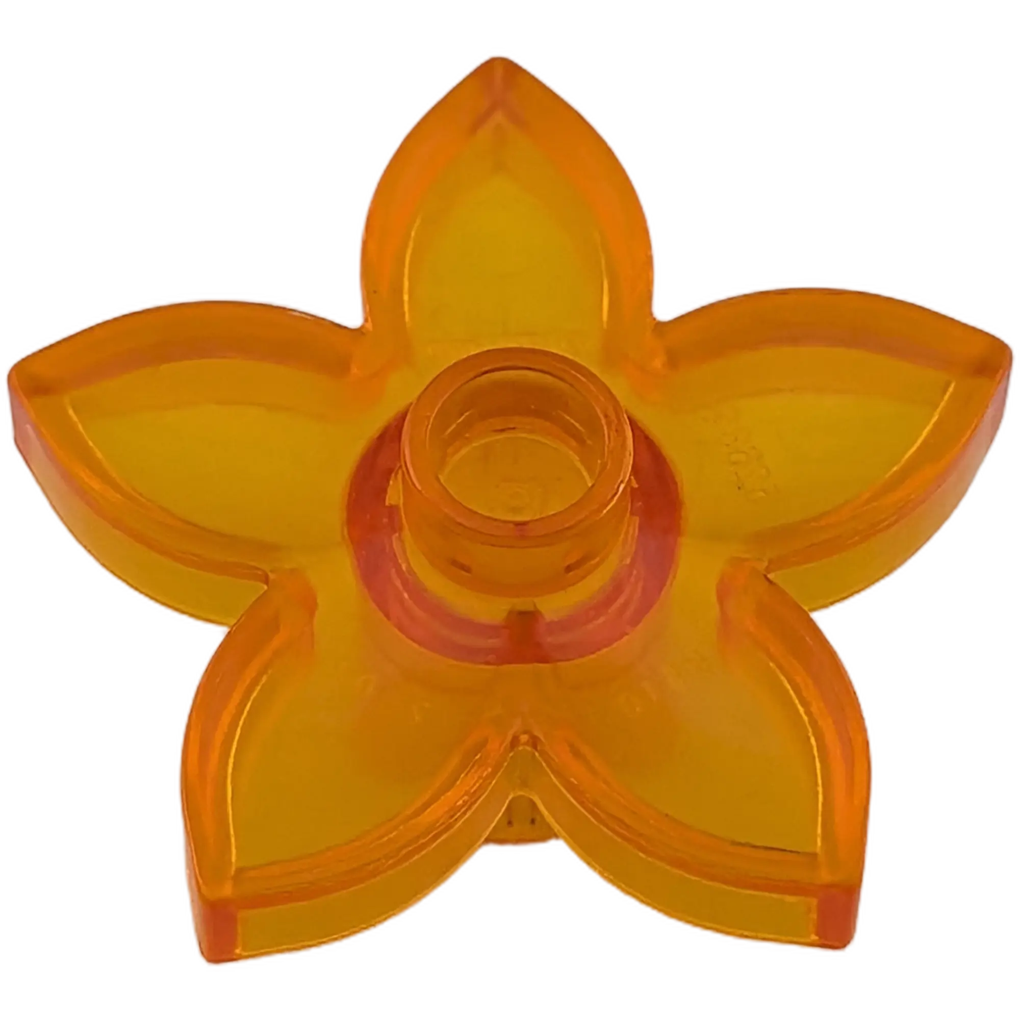 Lego Duplo Blume Transparent Orange, Ansicht 2