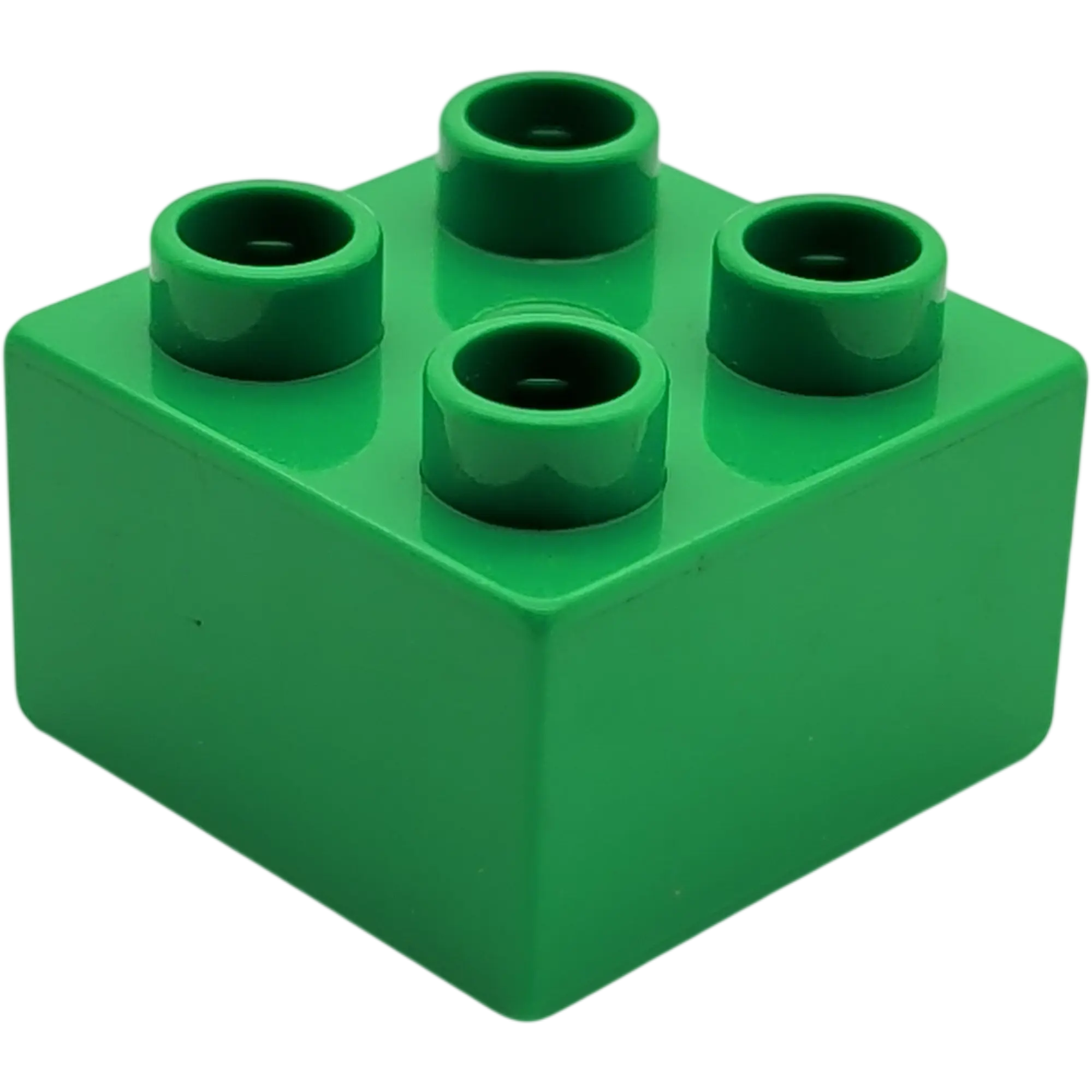 Lego Duplo 2x2 Stein Baustein mit Noppe Pin an einer Seite 3966 Grün