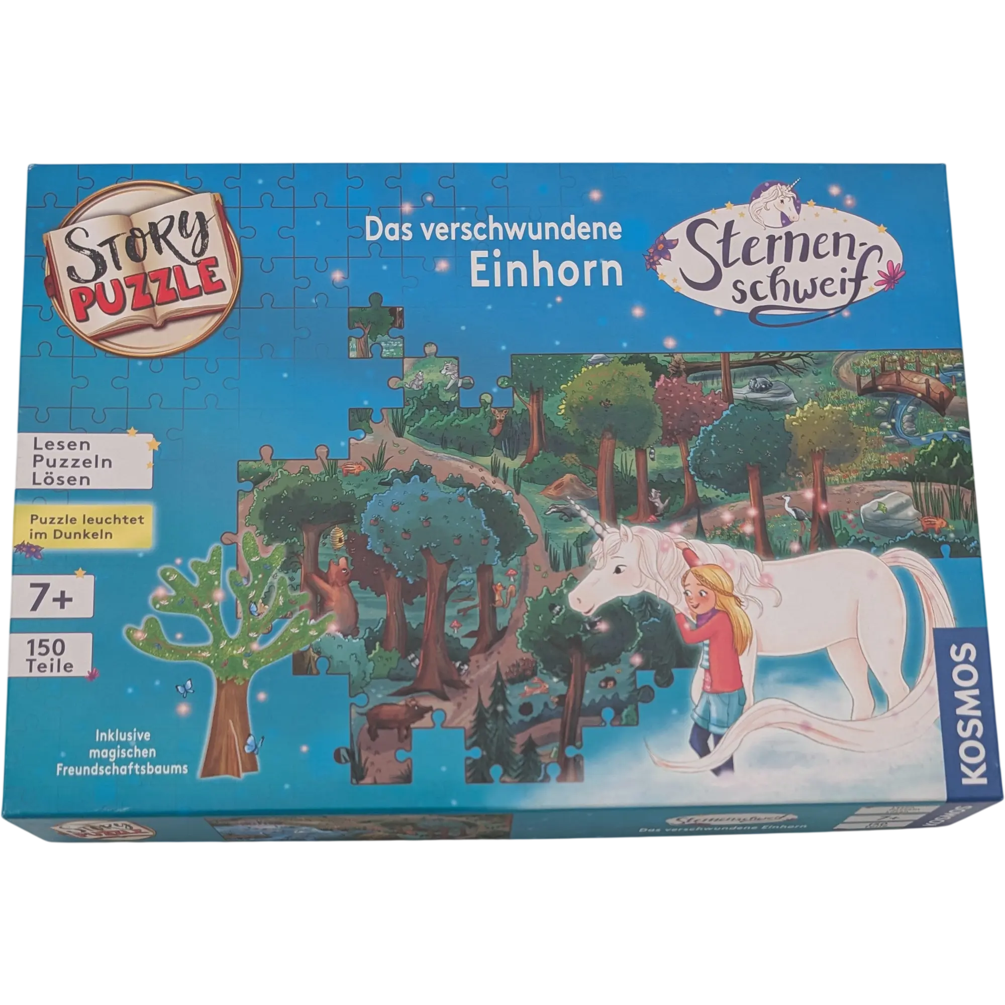Kosmos Story Puzzle 150 Teile Das verschwundene Einhorn Sternenschweif