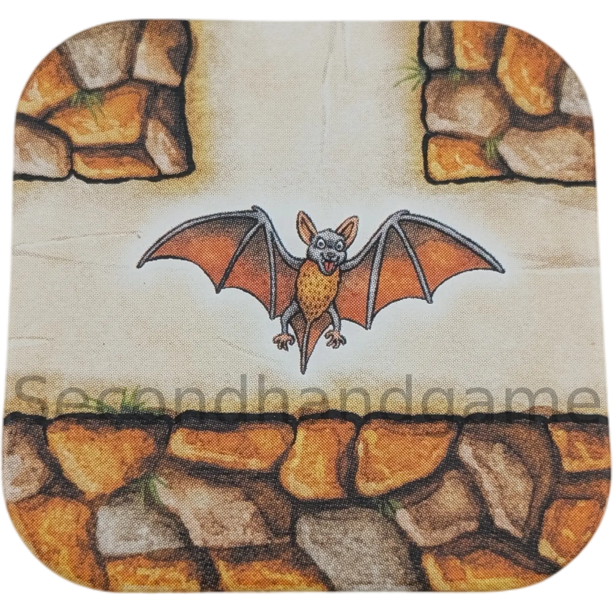 Das verrückte Labyrinth Ersatzteile Schiebekarte Kurve mit Fledermaus