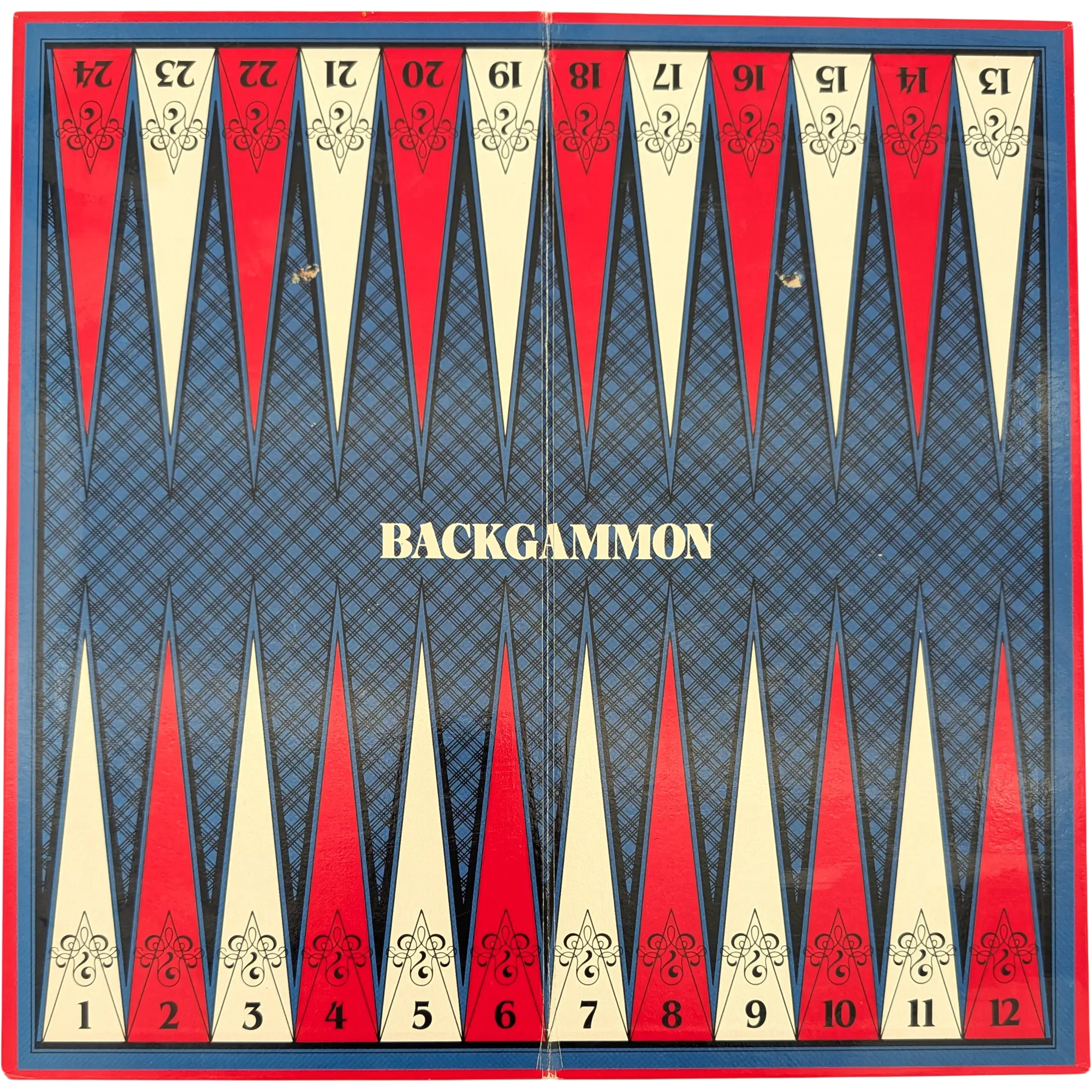 Spielplan Spielbrett Pachisi und Backgammon