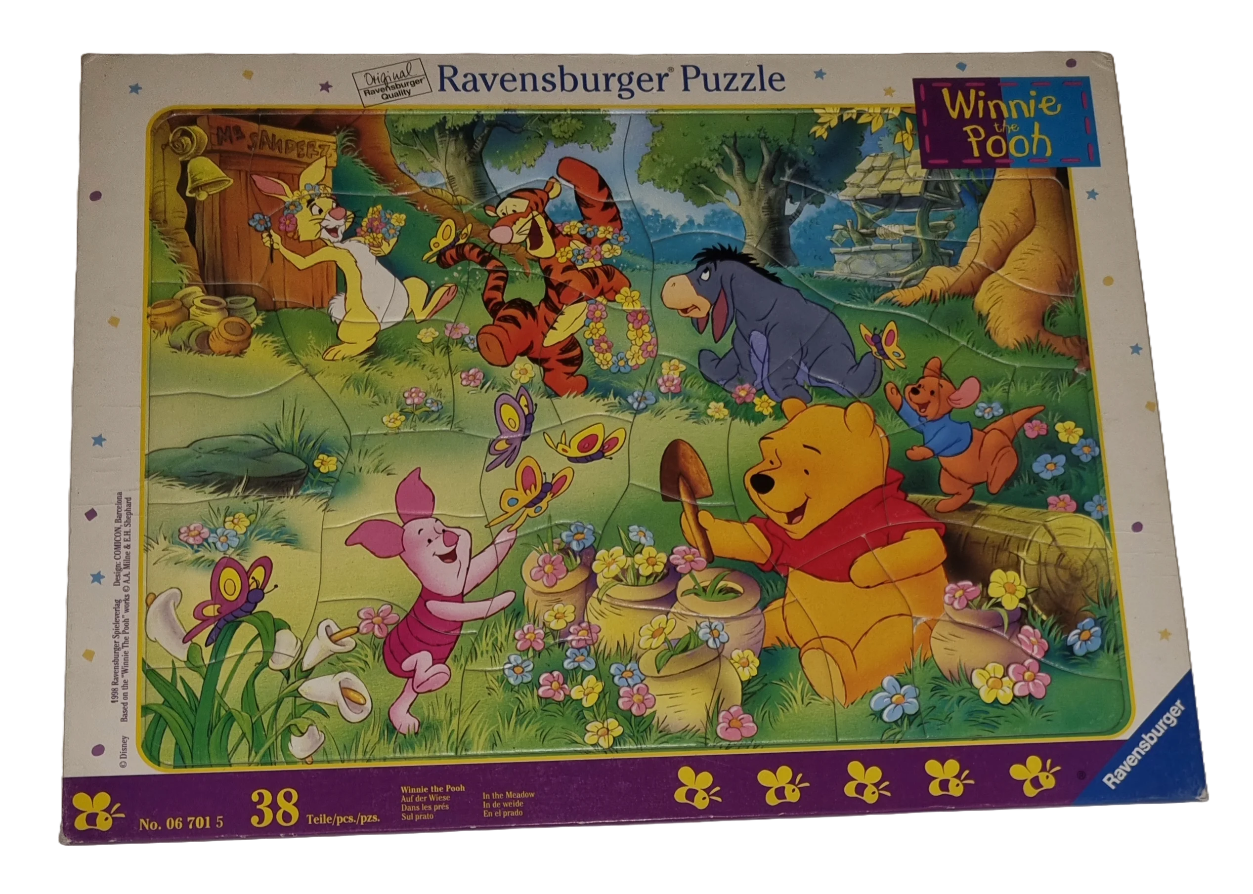 Ravensburger Rahmenpuzzle Winnie the Pooh 38 Teile 067015 Auf der Wiese