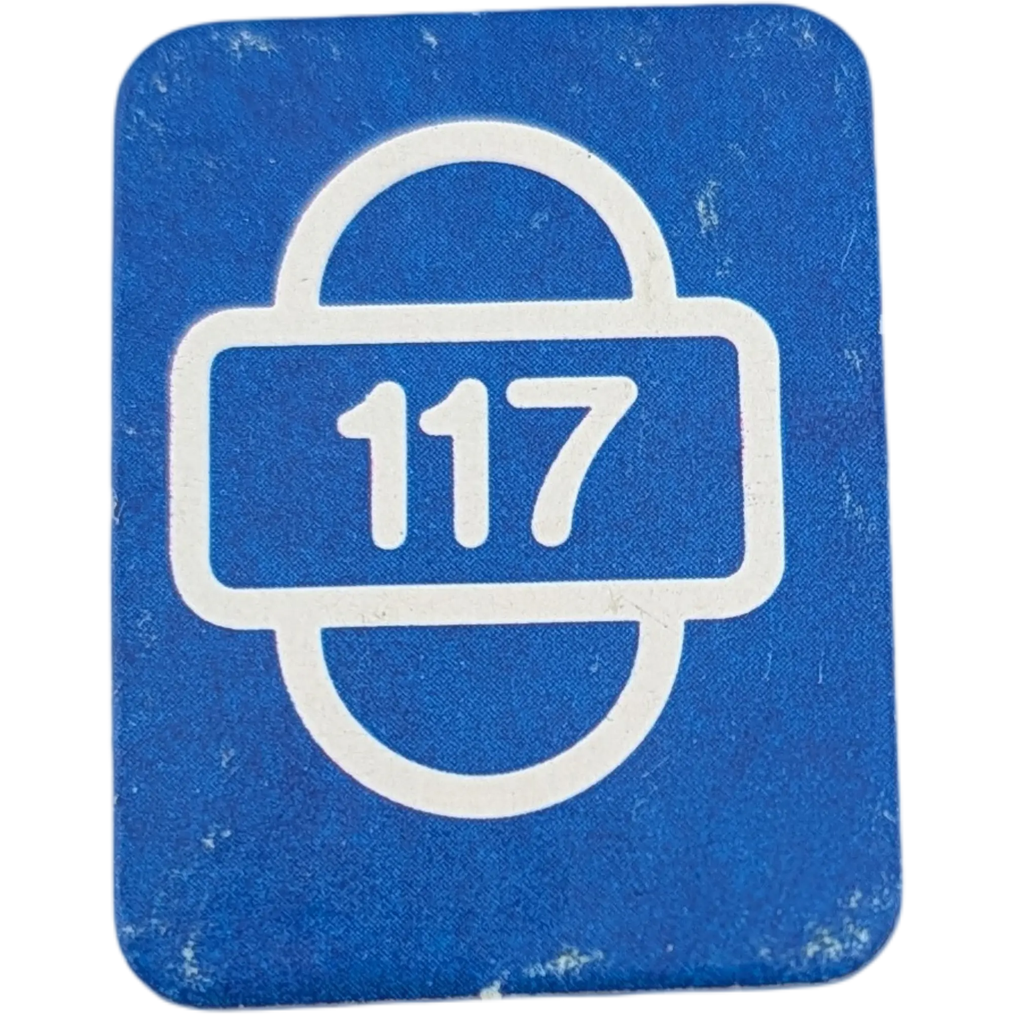 Ravensburger Scotland Yard Ersatzteile Blau Startkarte Zahl Einhundertsiebzehn 117