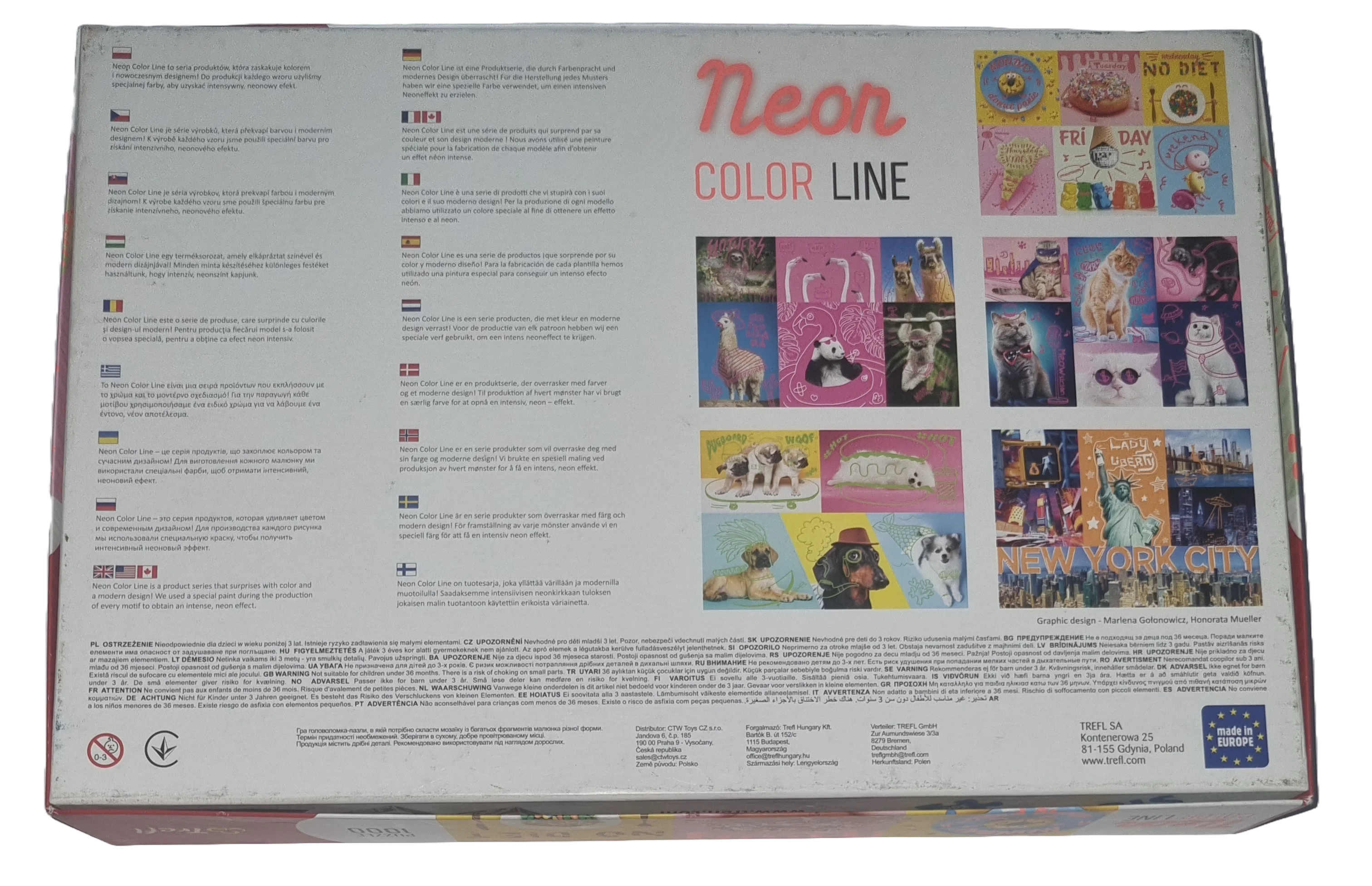 Trefl Neon Color Line Puzzle 1000 Teile 10580 Sweet week