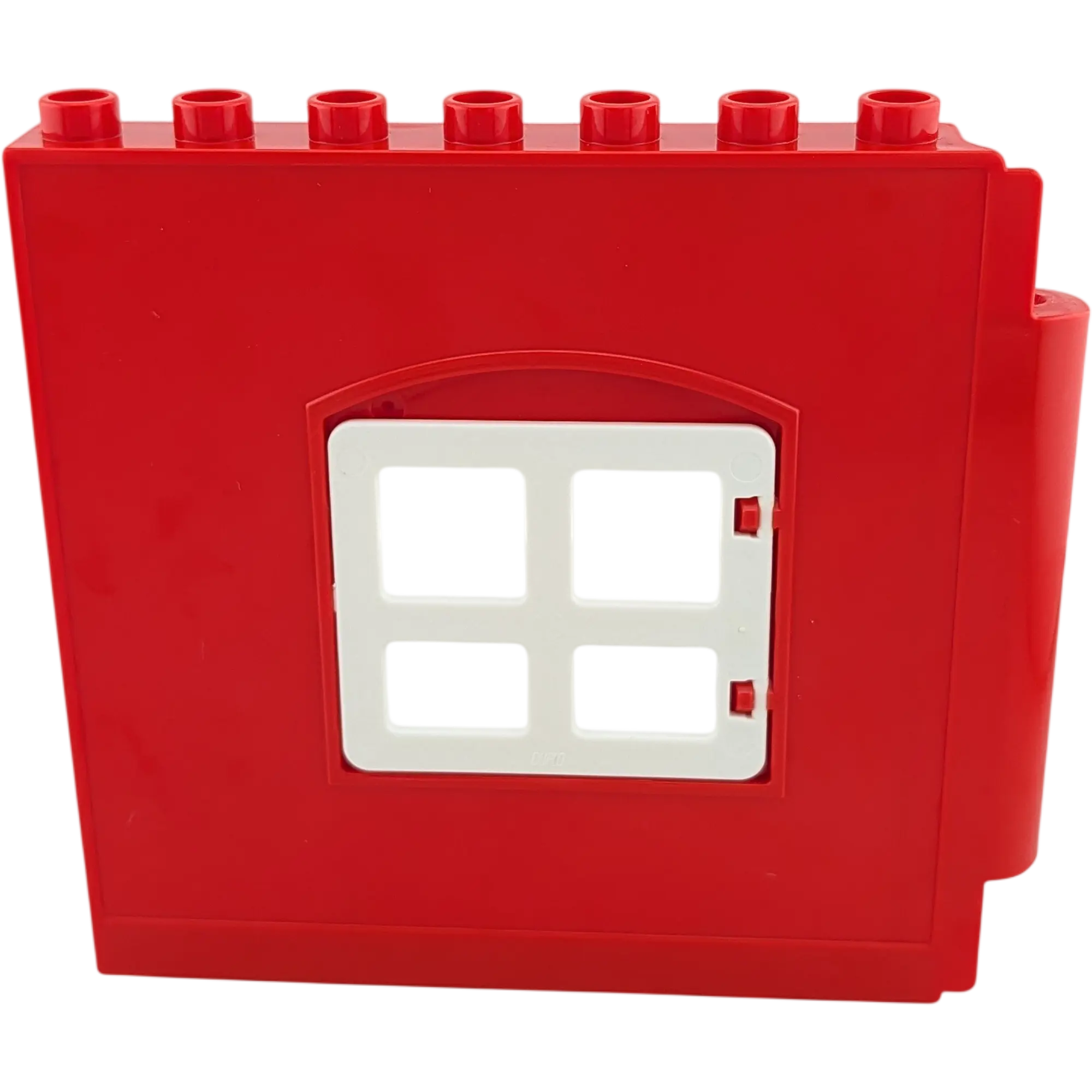 Lego Duplo Hauswand mit Fenster Mauer Rot Weiß