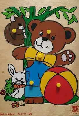 Diset Holzpuzzle Teddybär No. 2301