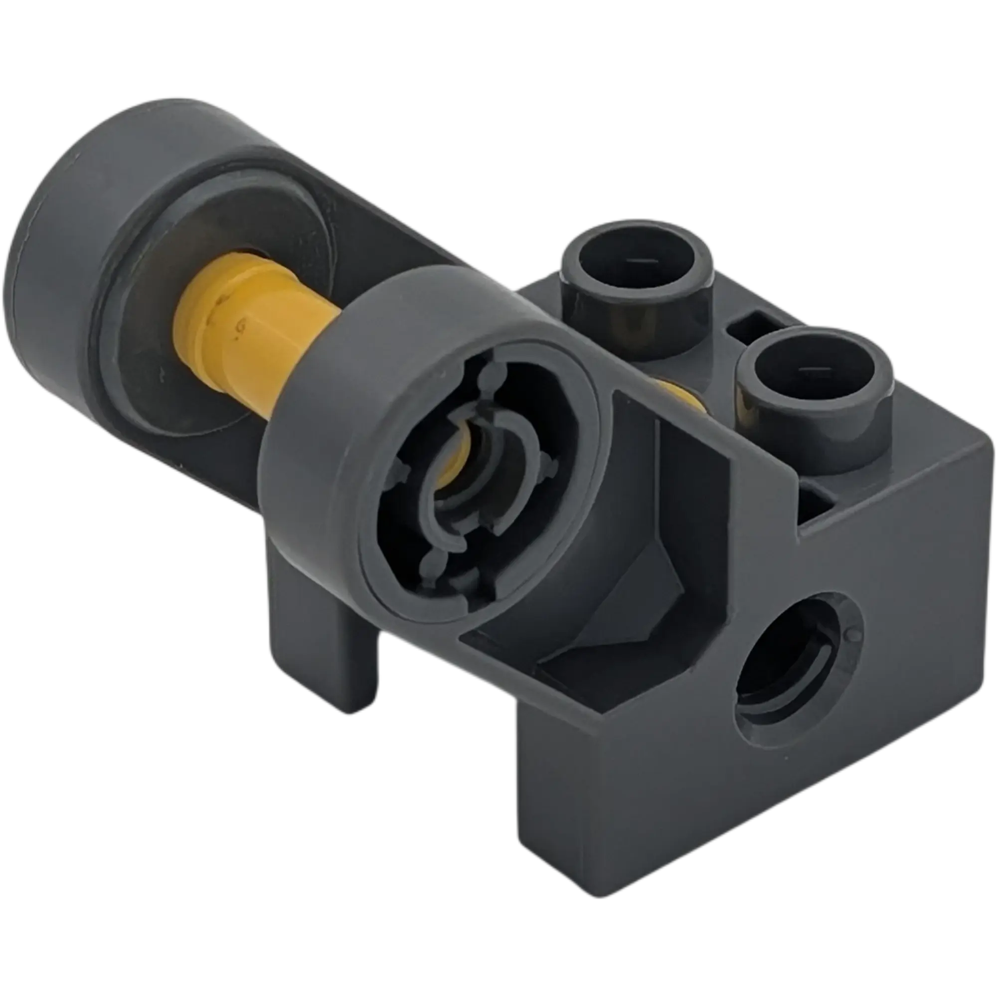 Lego Duplo Toolo 45000 Stein Dunkelgrau 2x2 Arm Baustein Verbindung Verbinder Winkelform mit zwei gelben Schrauben