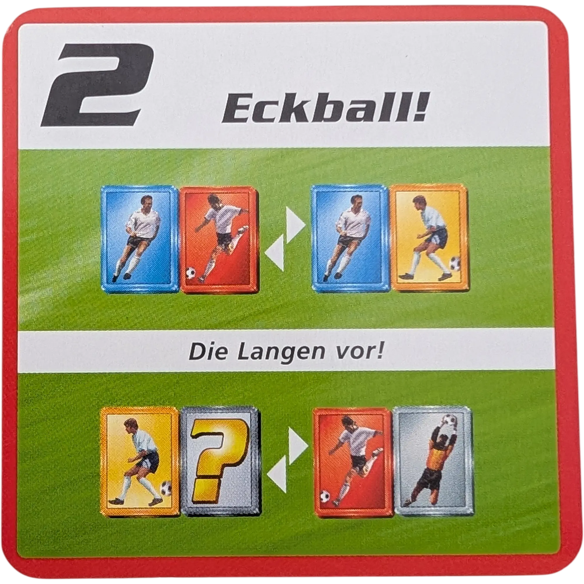 Kosmos Finale Ersatzteile Team Rot Taktikkarte Kampfstärke 2 Eckball!