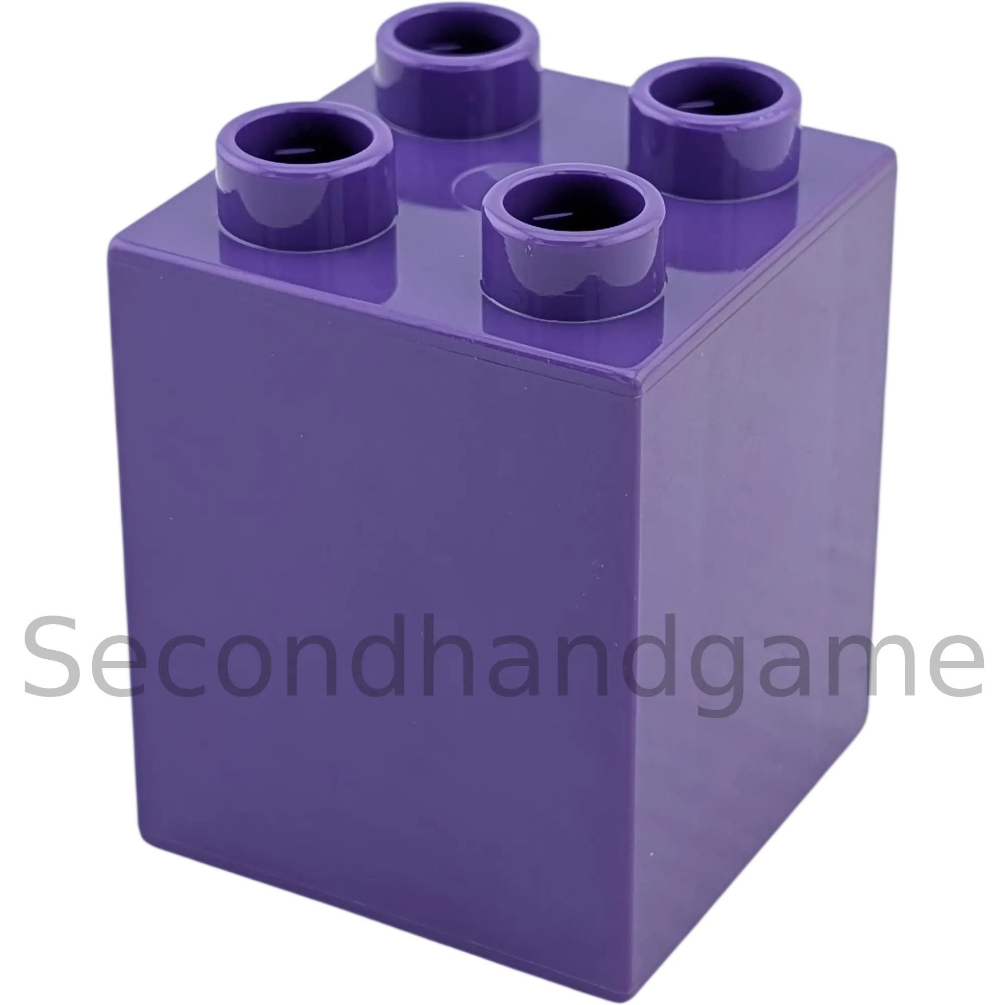 Lego Duplo 2x2x2 Doppelstein Dunkellila