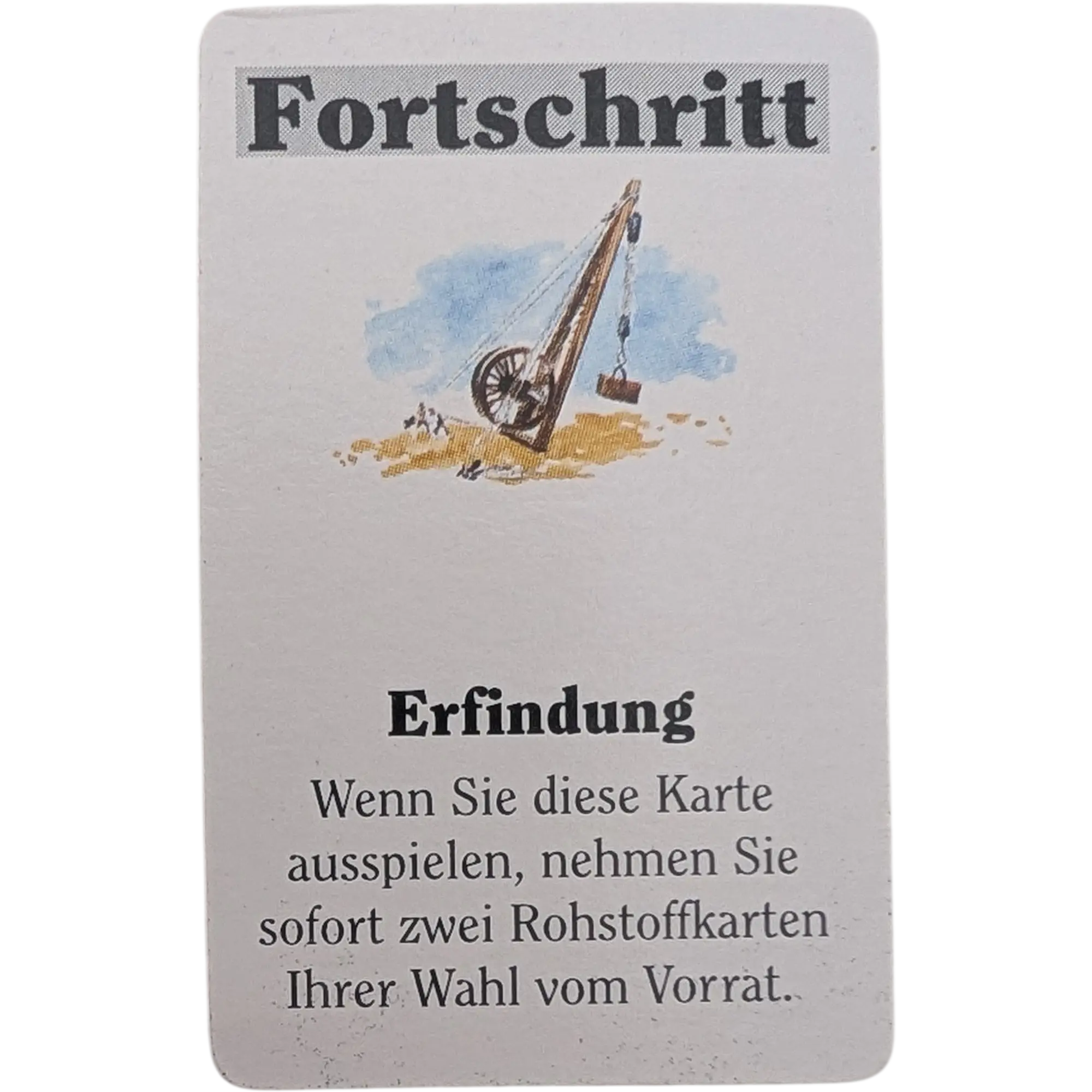 Kosmos Travel-Box Die Siedler von Catan Ersatzteile Entwicklungskarte Fortschritt Erfindung