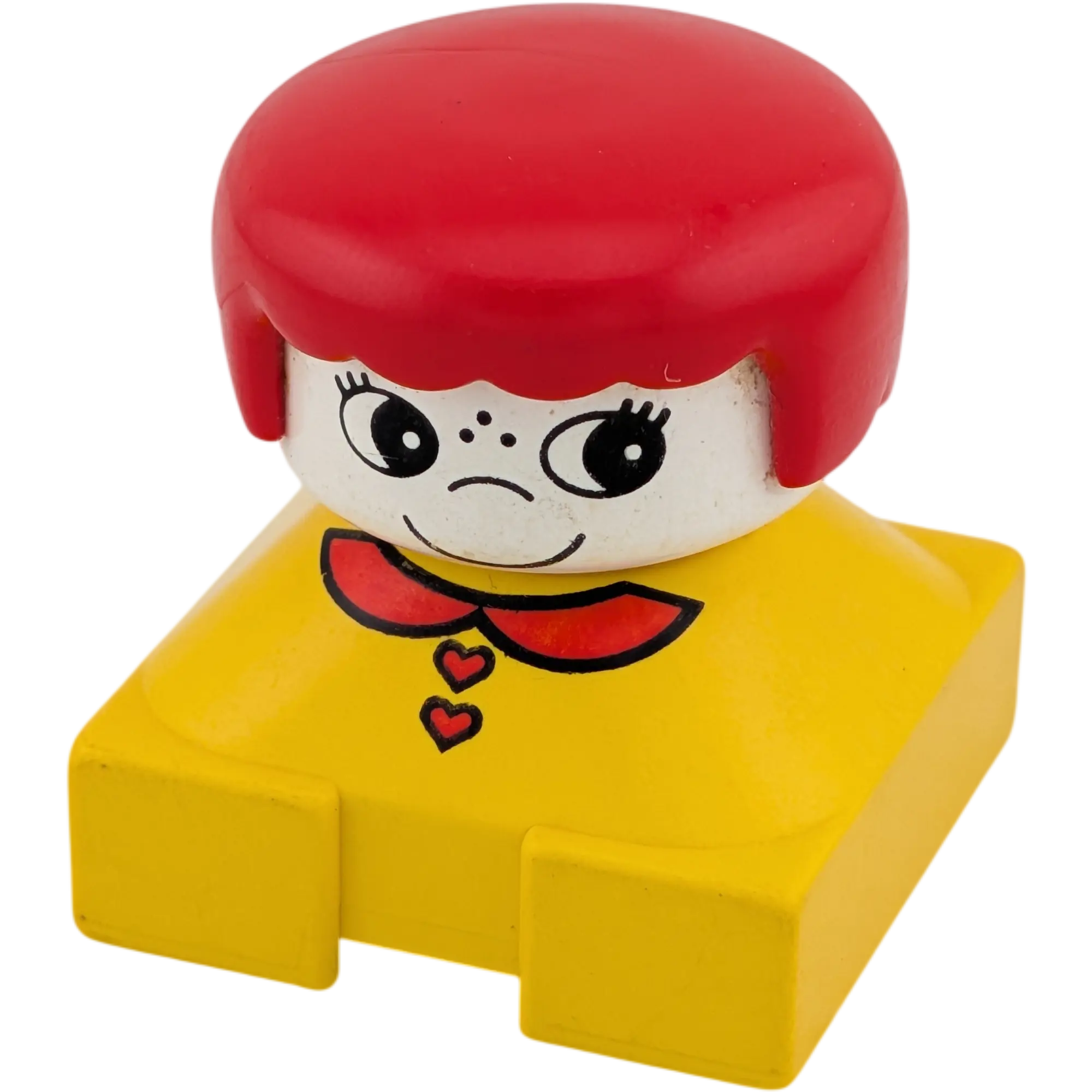 Lego Duplo Figur 2327 Junge mit roten Haaren und Sommersprossen, Kragen rot