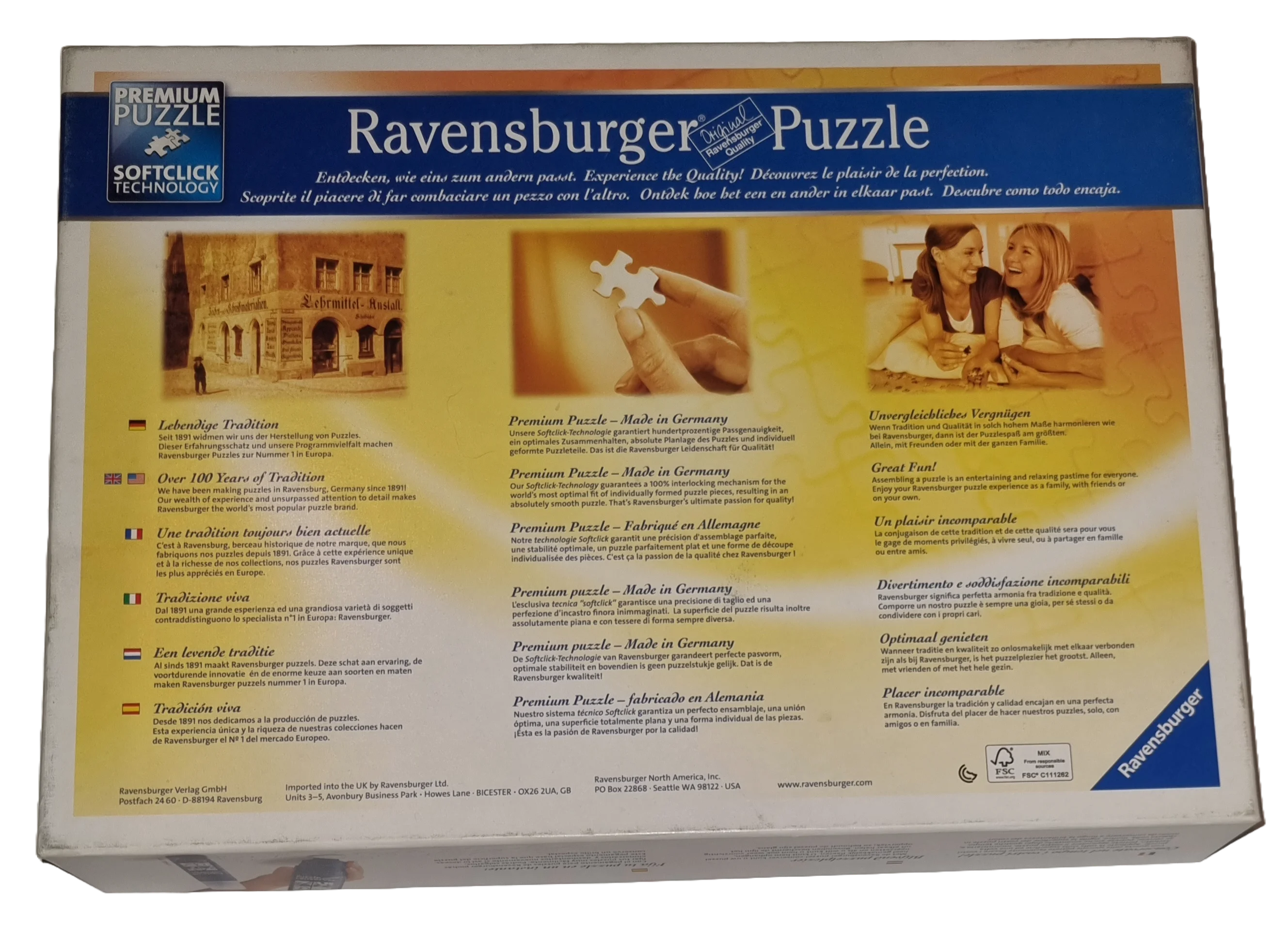 Ravensburger Puzzle Premium softclick 1000 Teile 159871 Wölfe im Wald