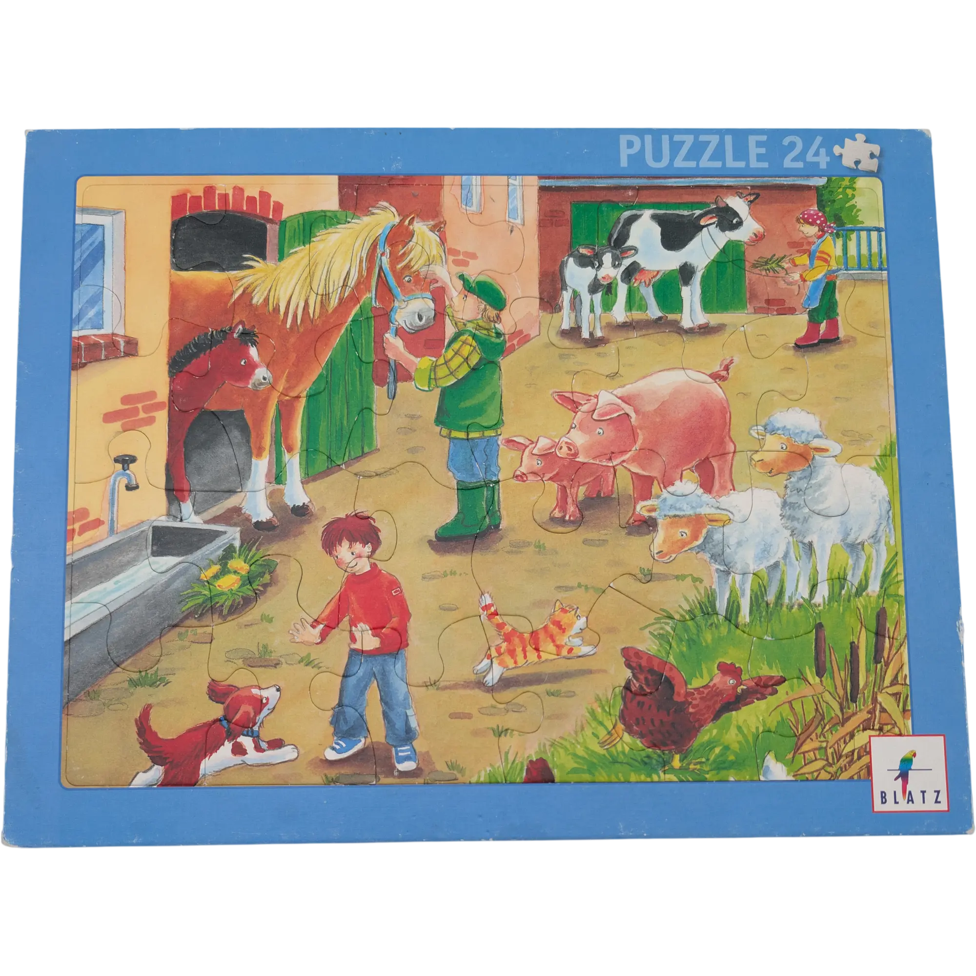 Blatz Rahmenpuzzle Animals Tiere auf dem Bauernhof 24 Teile 56700