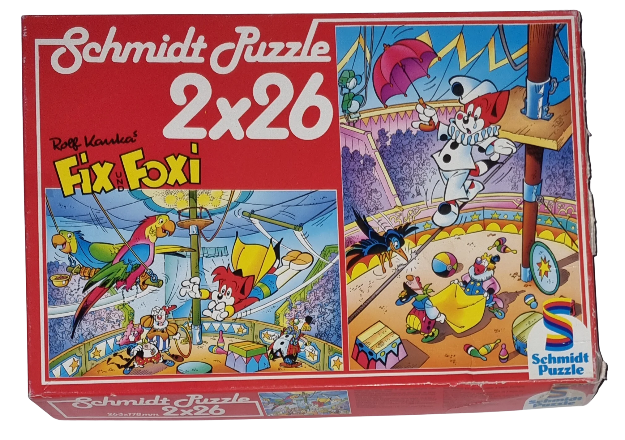 Schmidt Fix und Foxi Rolf Kauka In der Manege 2x 26 Teile