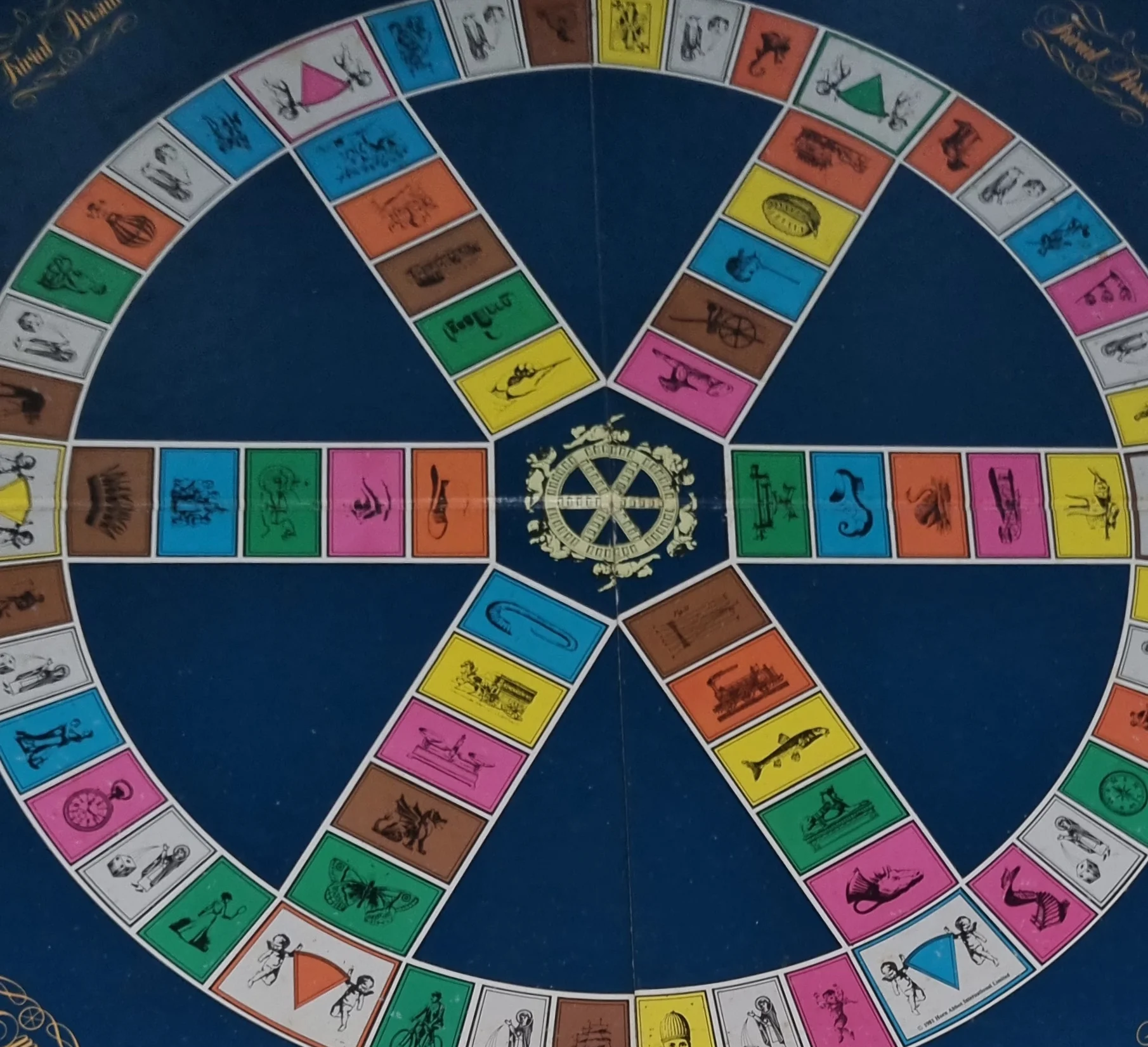 Spielplan Spielbrett Trivial Pursuit