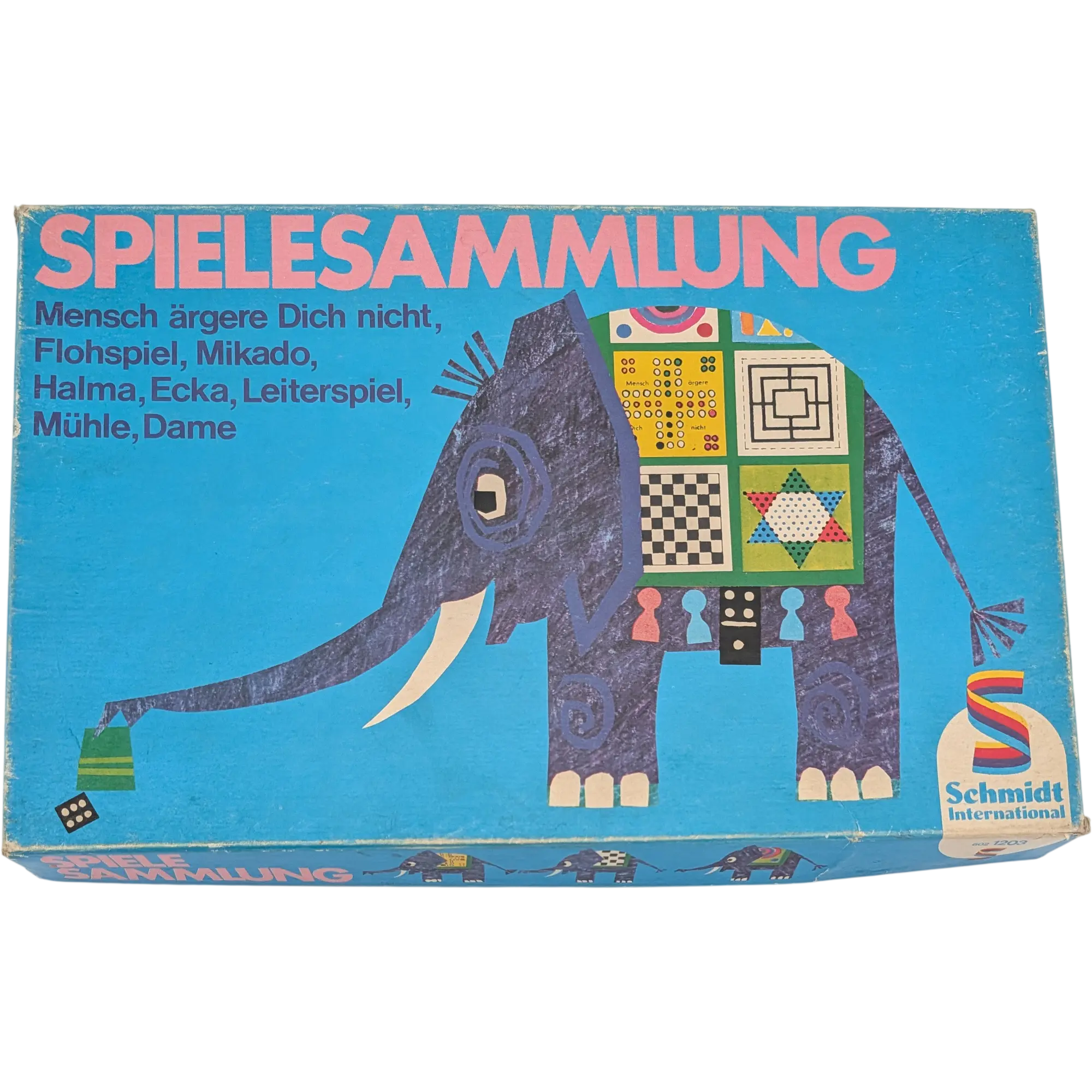 Schmidt Spielesammlung Mensch ärgere dich nicht, Mühle, Dame, Halma, Domino, Ecka, Leiterspiel 6021203