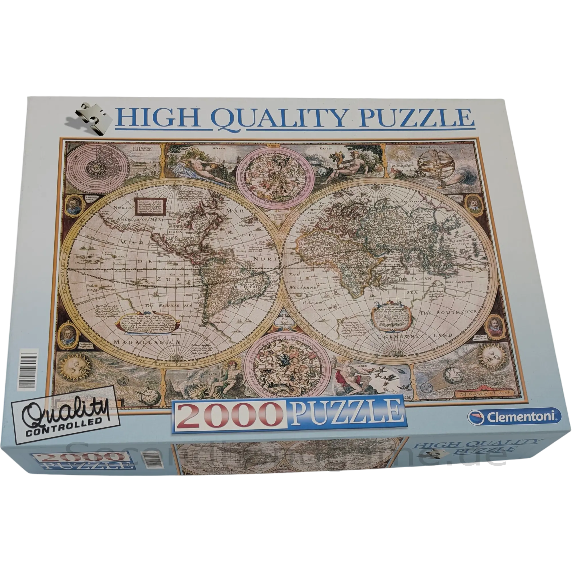 Clementoni Puzzle Old Map 2000 Teile 97024