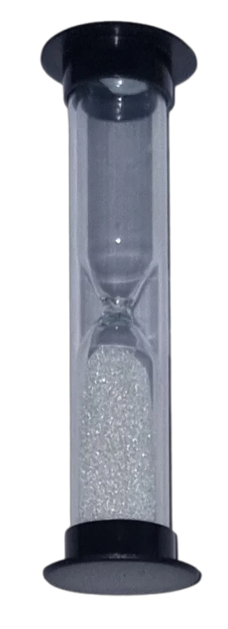 Sanduhr Plastik Schwarz 1 Minute