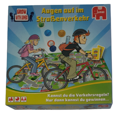 Jumbo Augen auf im Straßenverkehr