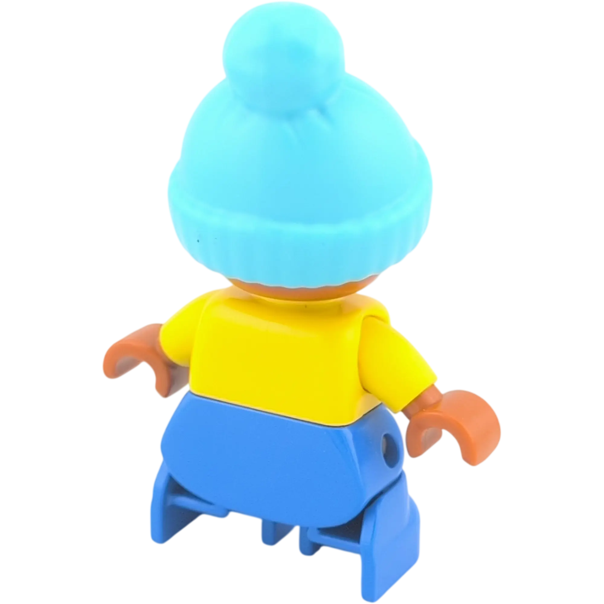 Lego Duplo Junge mit Winterkleidung Mütze Jacke Pulli mit Monster