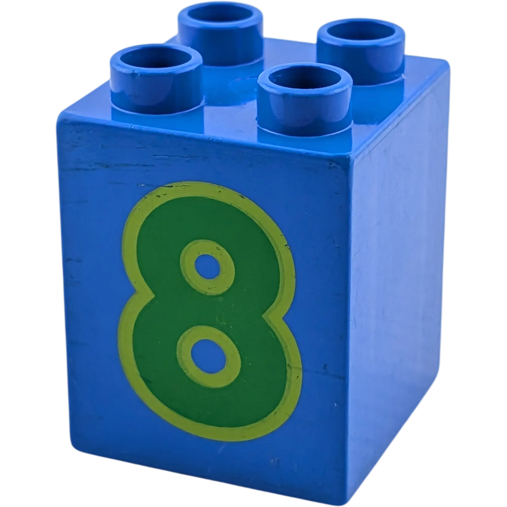 Lego Duplo 2x2x2 Stein Dunkelblau Zahl Acht