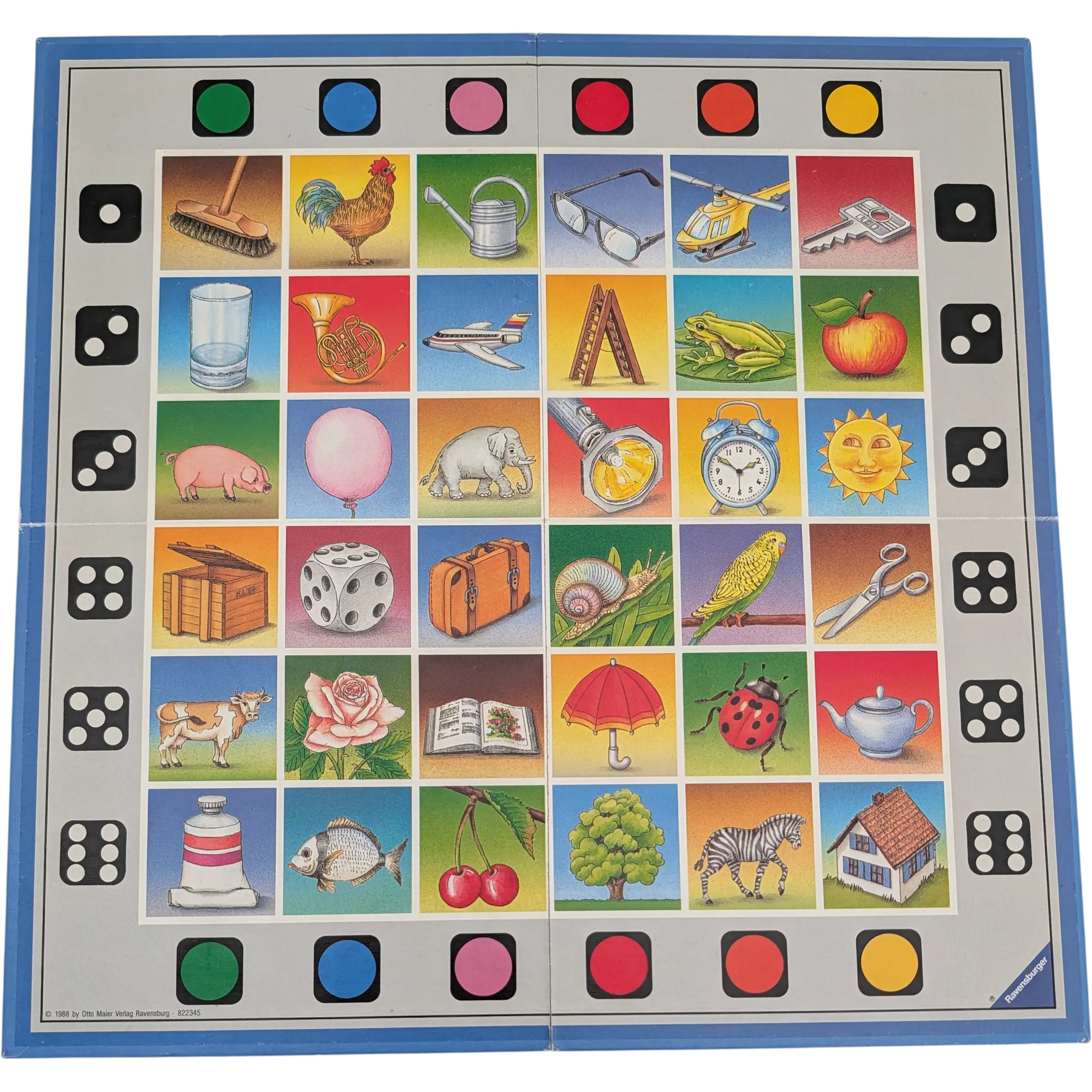 Spielplan Spielbrett Ravensburger Ratefüchse aufgepasst!