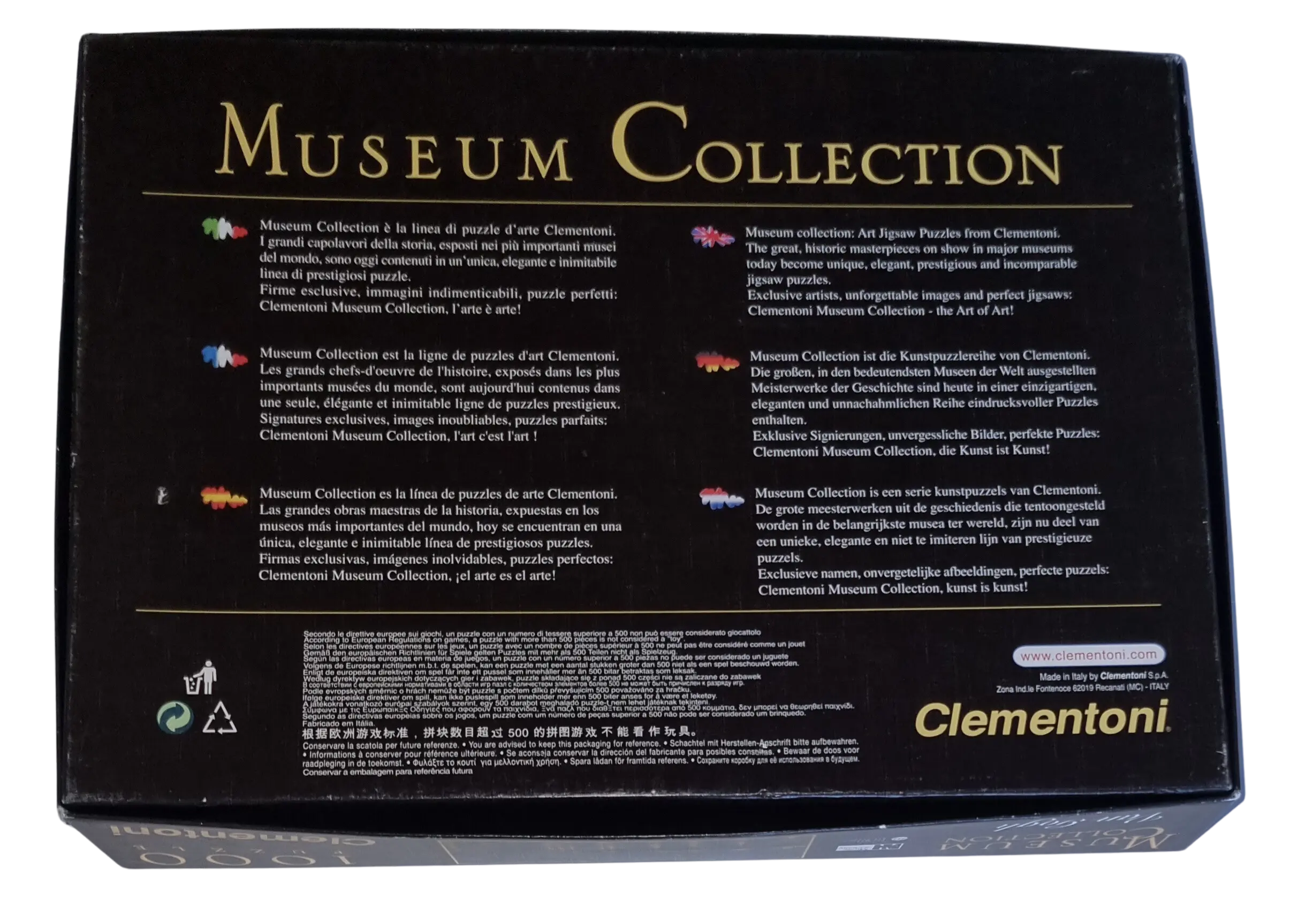 Clementoni Puzzle Museum  Van Gogh 31407 Sternennacht an der Rhone 1000 Teile 