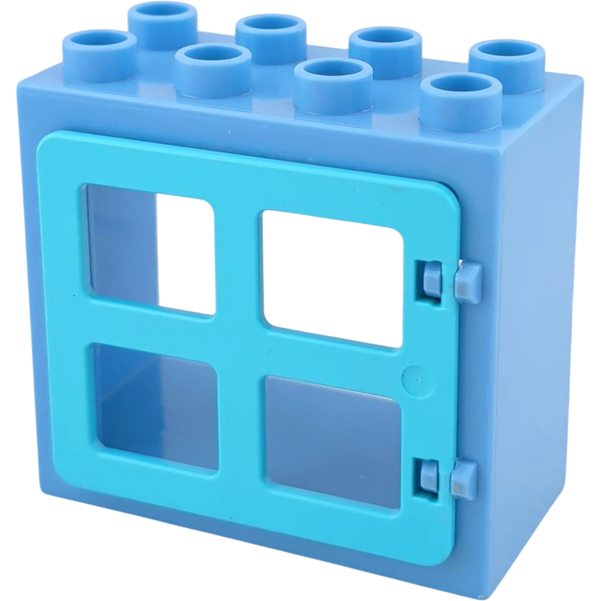 Lego Duplo 61649 Fensterrahmen Blaugrau mit 4 Azur Fenstern