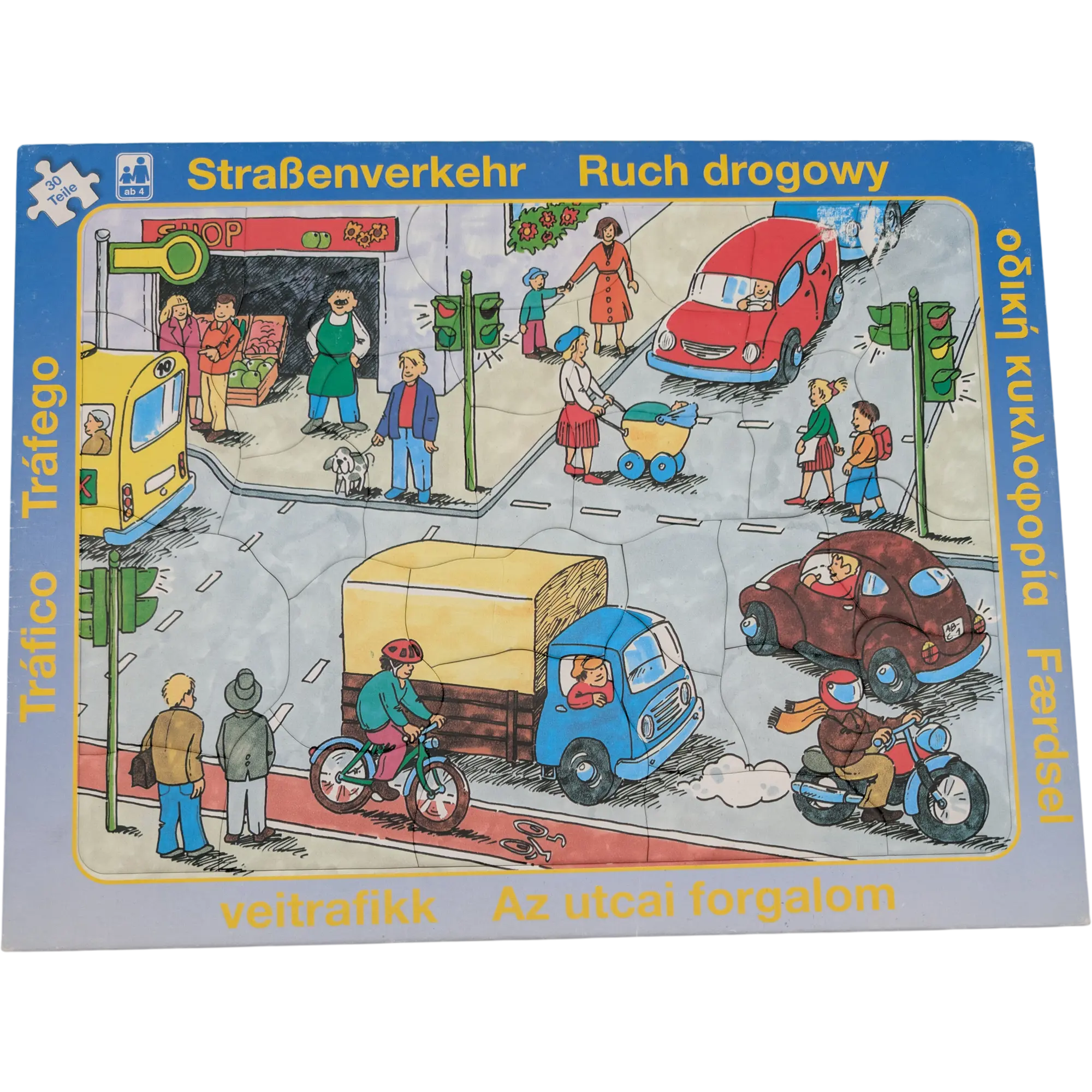 Berliner Spielkarten Rahmenpuzzle Straßenverkehr 30 Teile 22599280