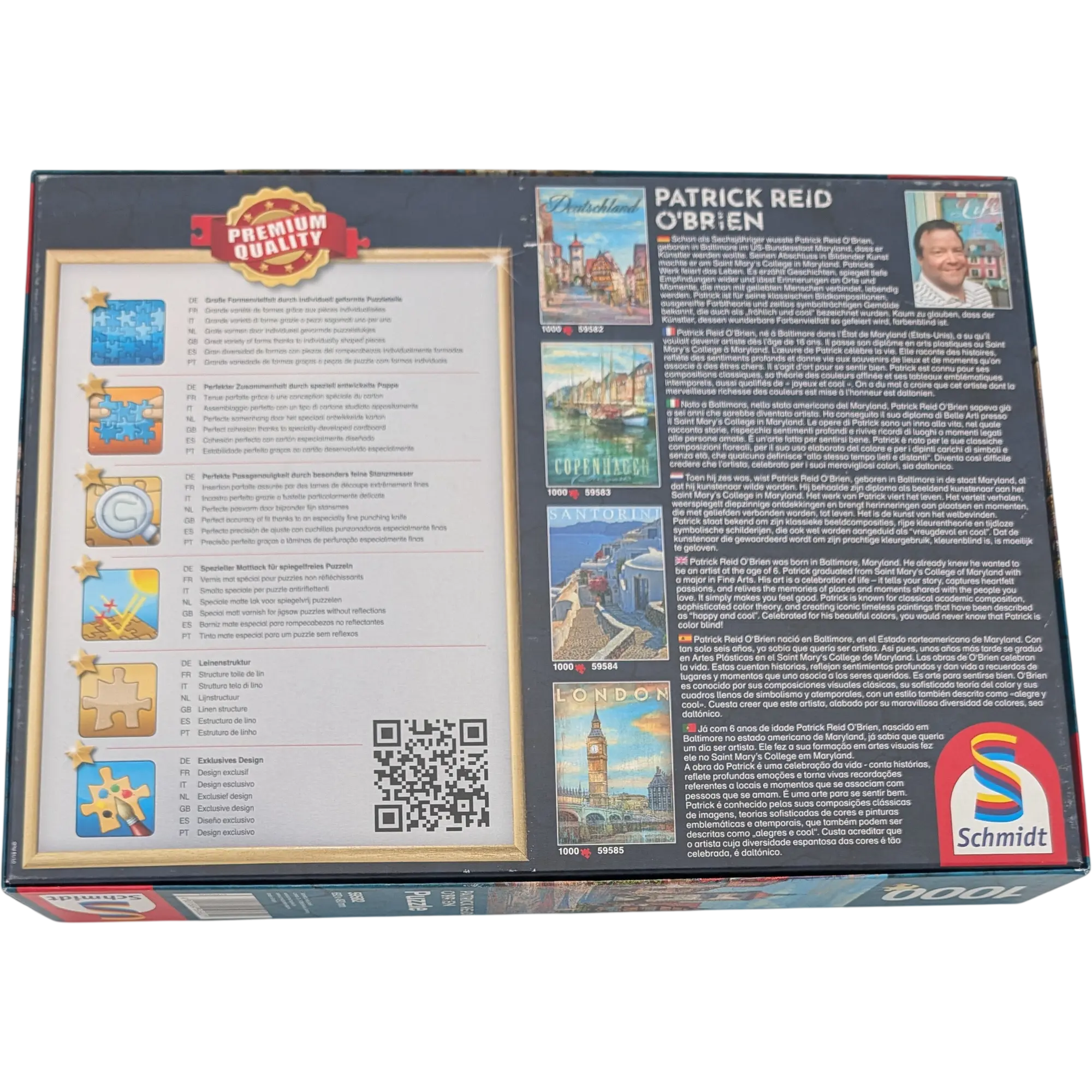 Schmidt Patrick Reid O'Brien Puzzle 1000 Teile 59582 Deutschland Rothenburg ob der Tauber, Ansicht 2