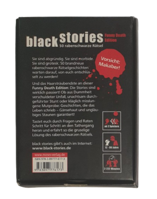 Moses Black Stories Funny Death Edition