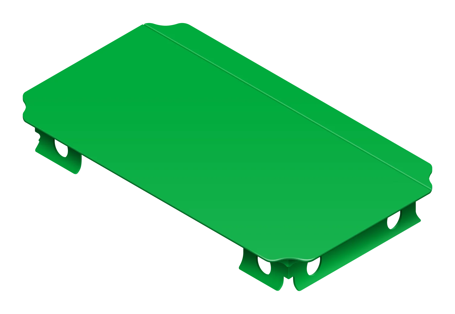 QUADRO Platte 40 × 20 cm 00203 Grün