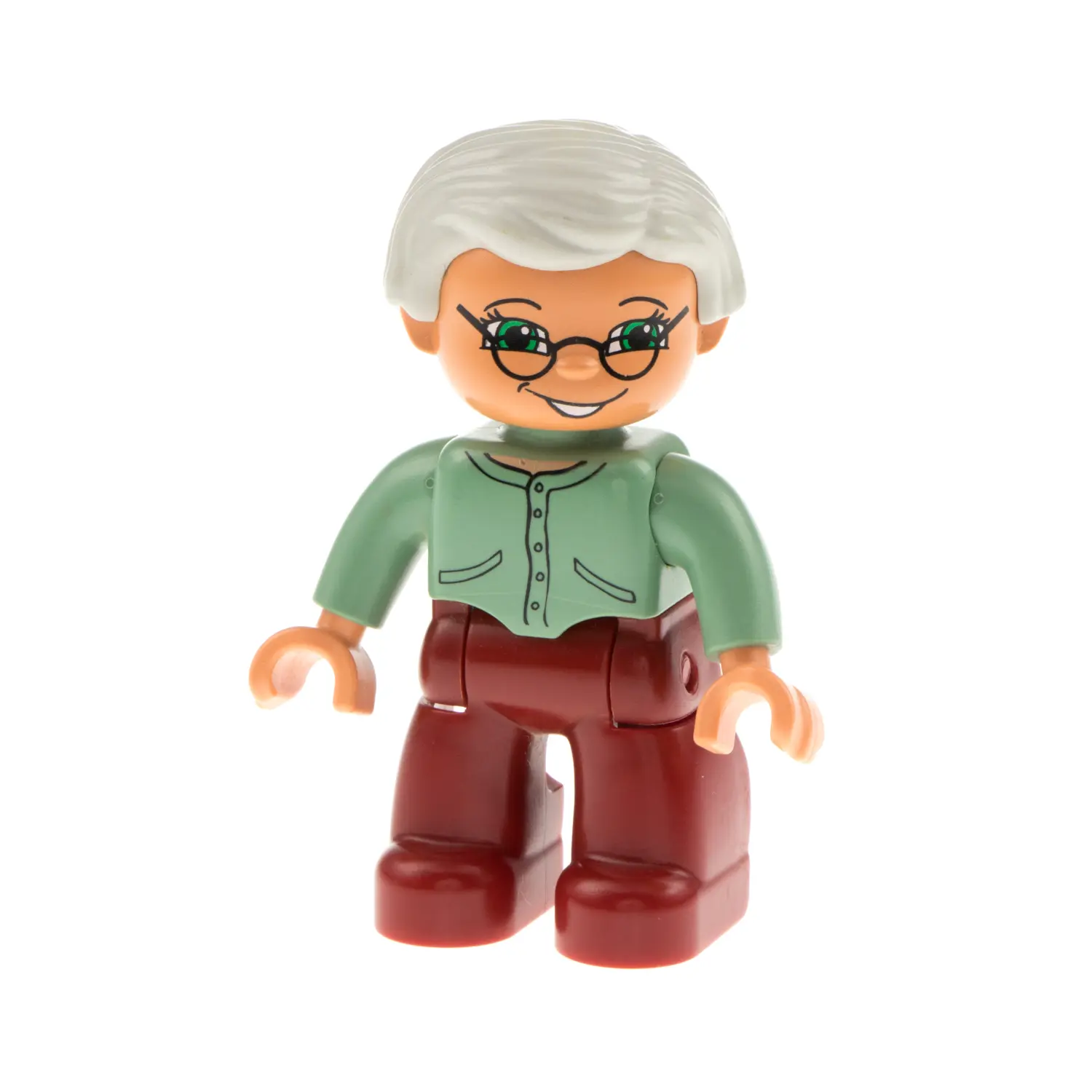 Lego Duplo Figur Frau 414H2 Oma Graue Haare Brille