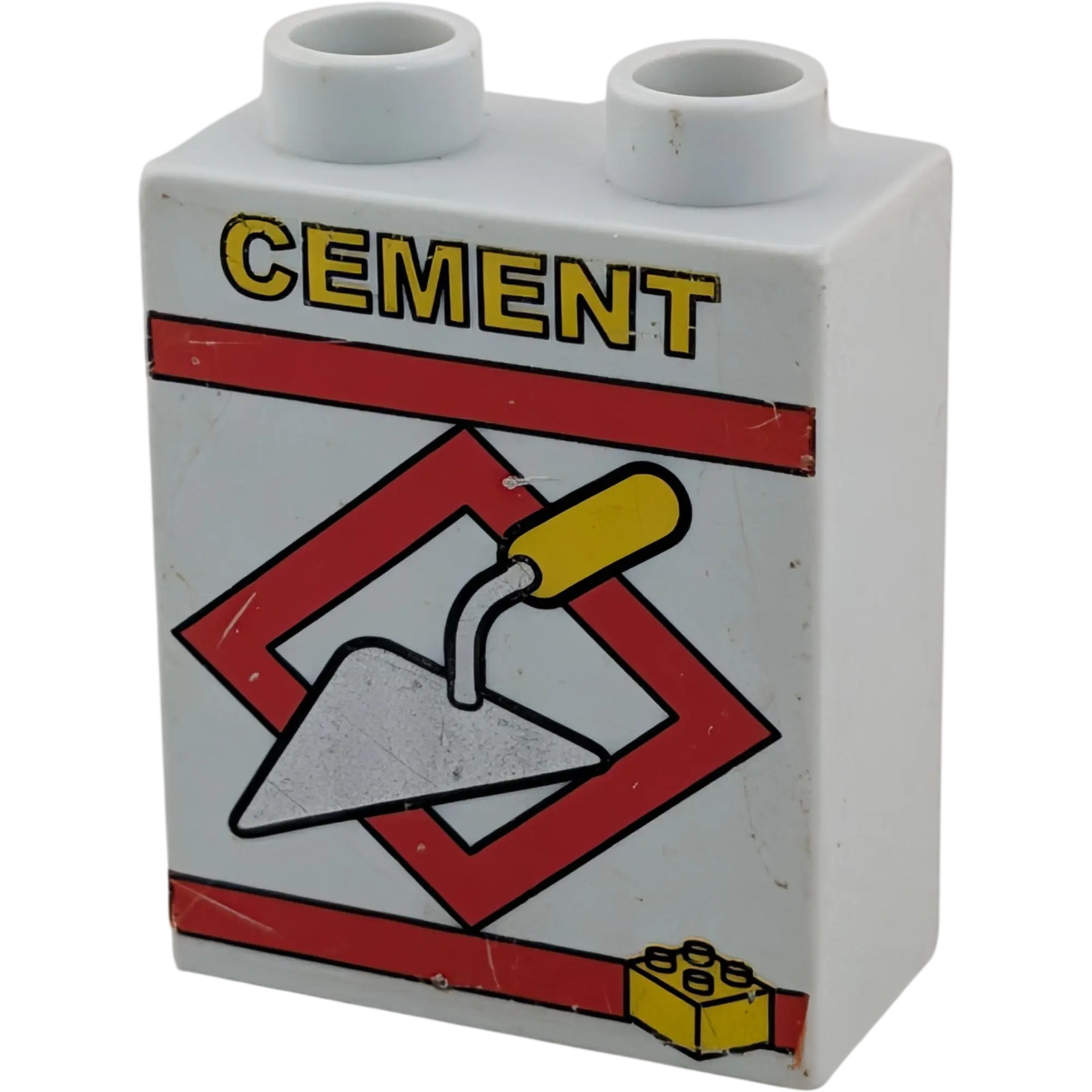 Lego Duplo 4066 Stein 1x2 Hellgrau Cement Maurerstein