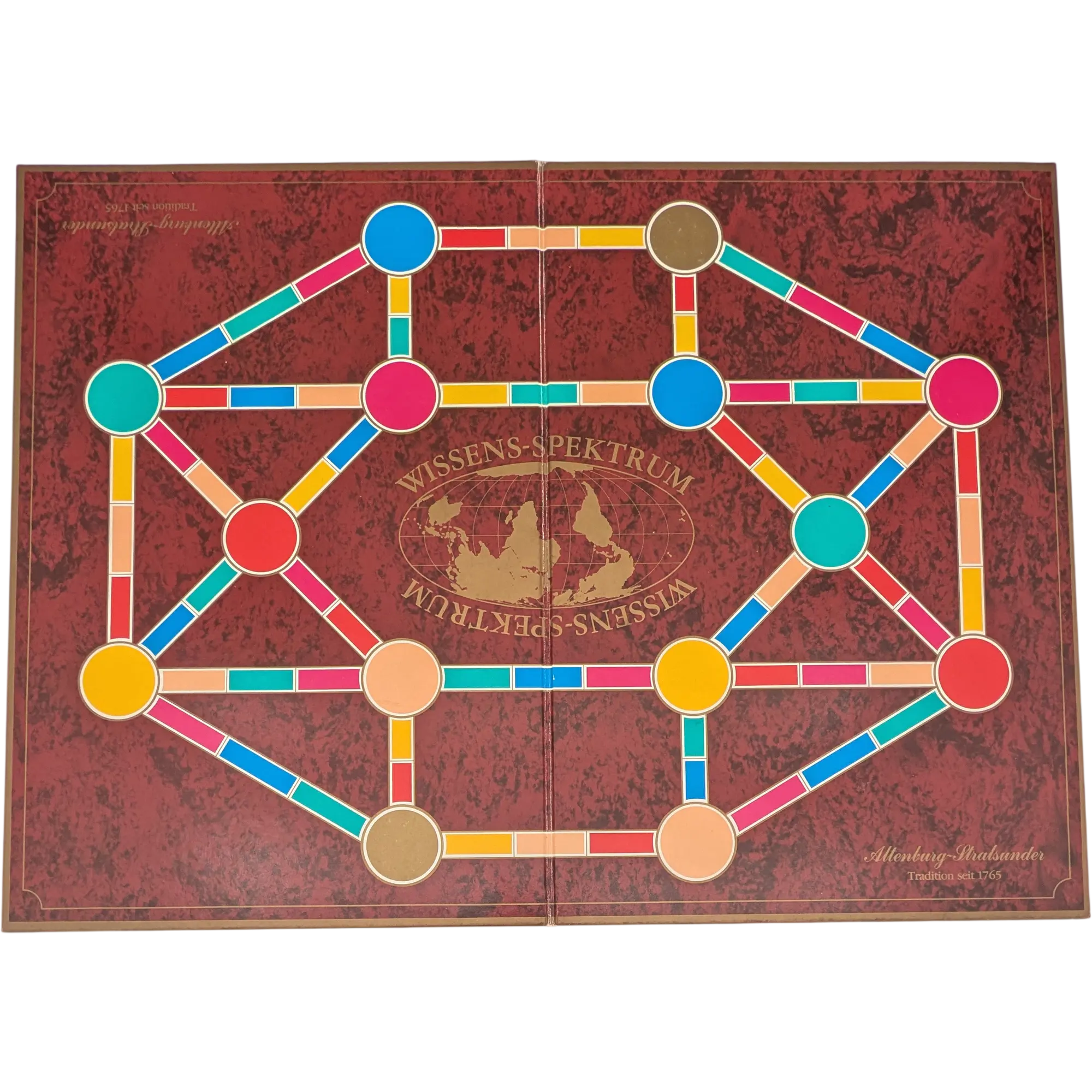 Spielplan Spielbrett Wissens Spektrum rote Ausgabe