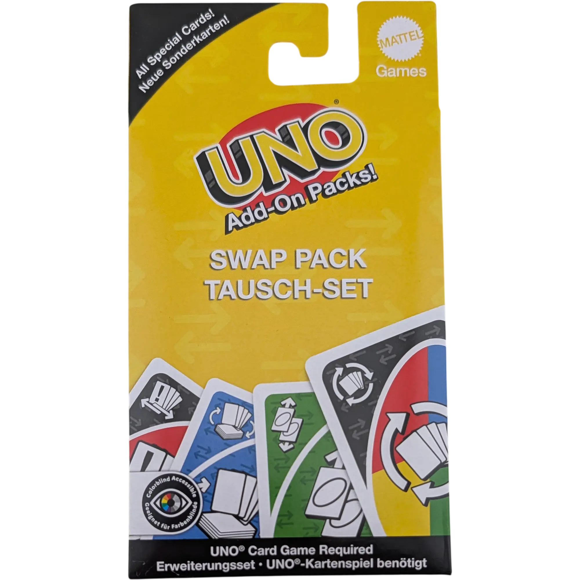 Mattel Uno Add-On Packs! Swap Pack Tausch Set