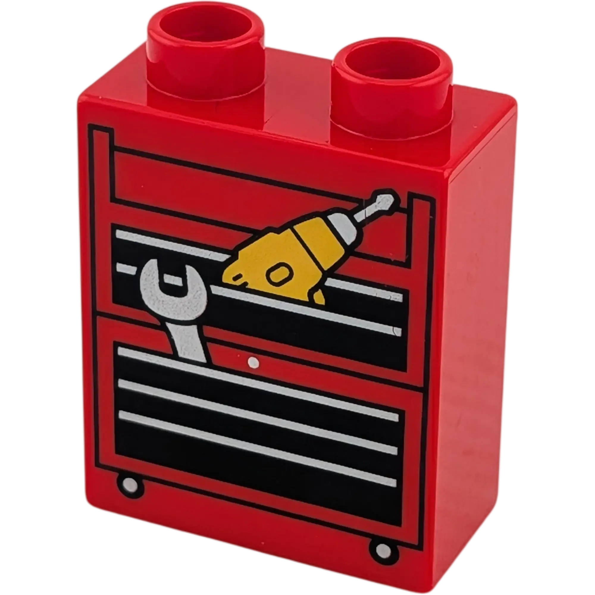 Lego Duplo  1x2 Stein Rot Werkzeug