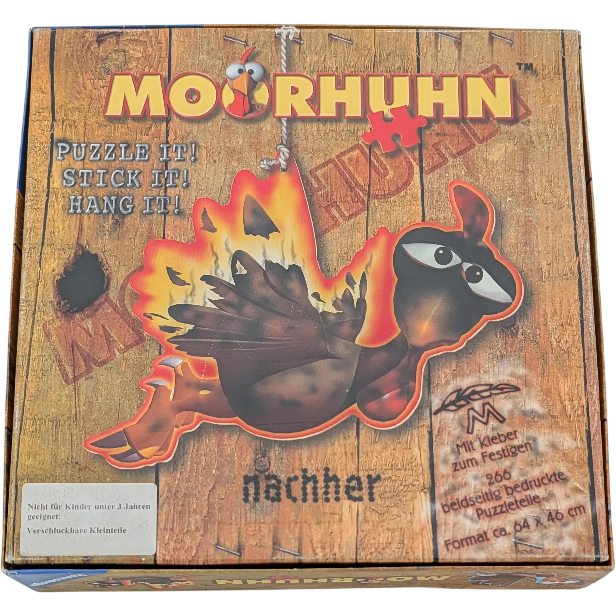 Ravensburger Moorhuhn Puzzle 266 Teile Konturpuzzle 149995 Puzzle it! Stick it! Hang it!